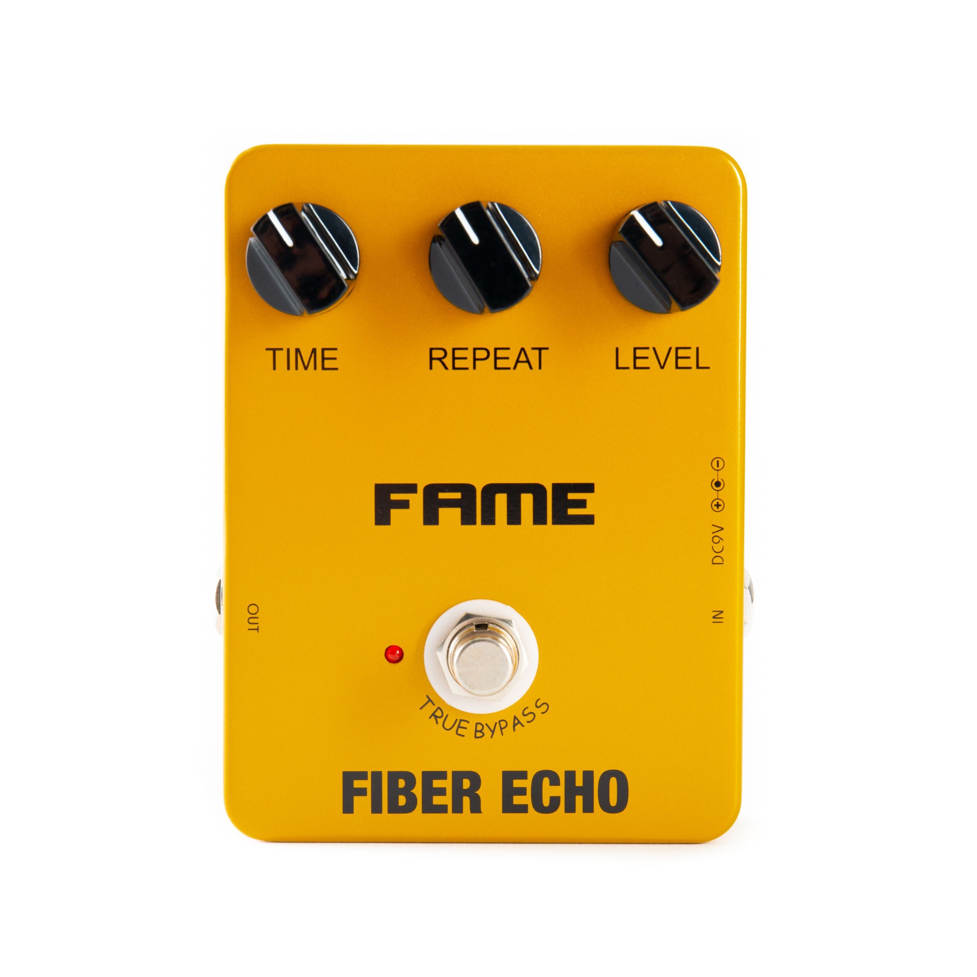 FAME Musikinstrumentenpedal, (Fiber Echo Delay Gitarreneffektgerät mit klassischem Band-Echo Sound, Effekte, Delays/Echos/Reverb), Fiber Echo, Delay Gitarreneffektgerät, Band-Echo Sound