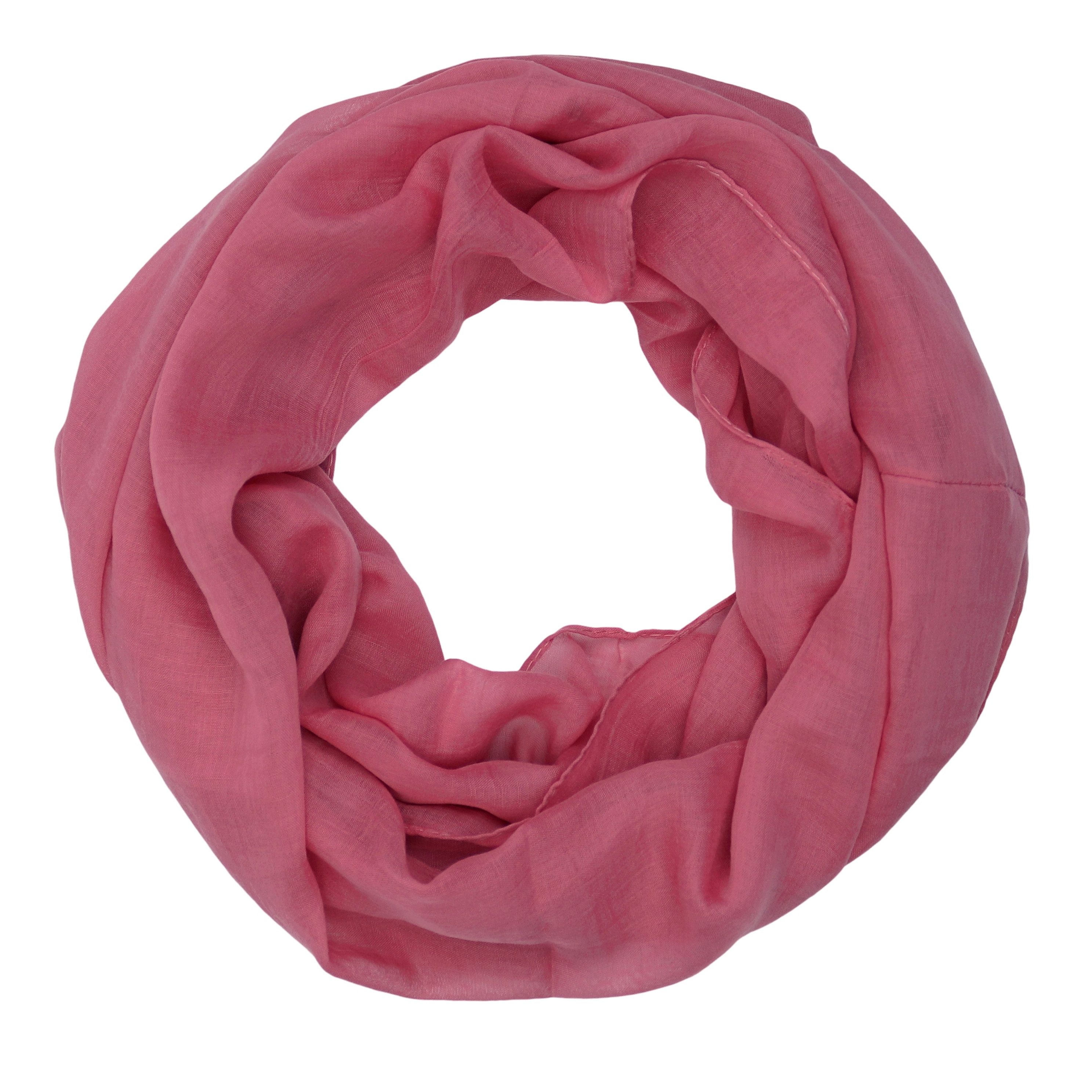 MIRROSI Loop Damen Schal mit Blümchen-Muster Weich, (zweimal um den Hals wickelbar, ca.45x75cm), Damen Halstuch ideal für Frühling, Sommer oder Herbst