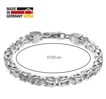 trendor Gliederarmband Königskette für Männer 925 Silber 6 mm breit