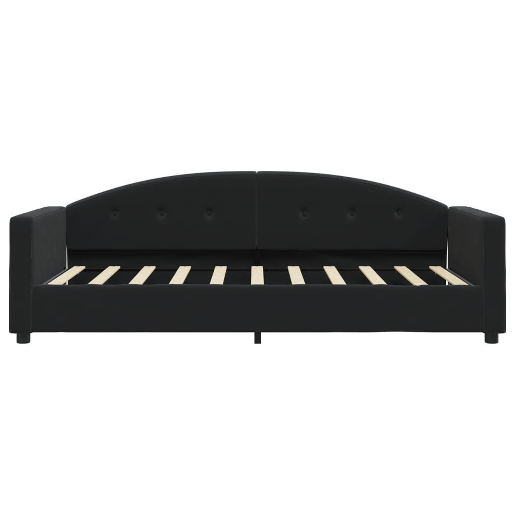 vidaXL Bett Tagesbett Schwarz 80x200 cm Samt