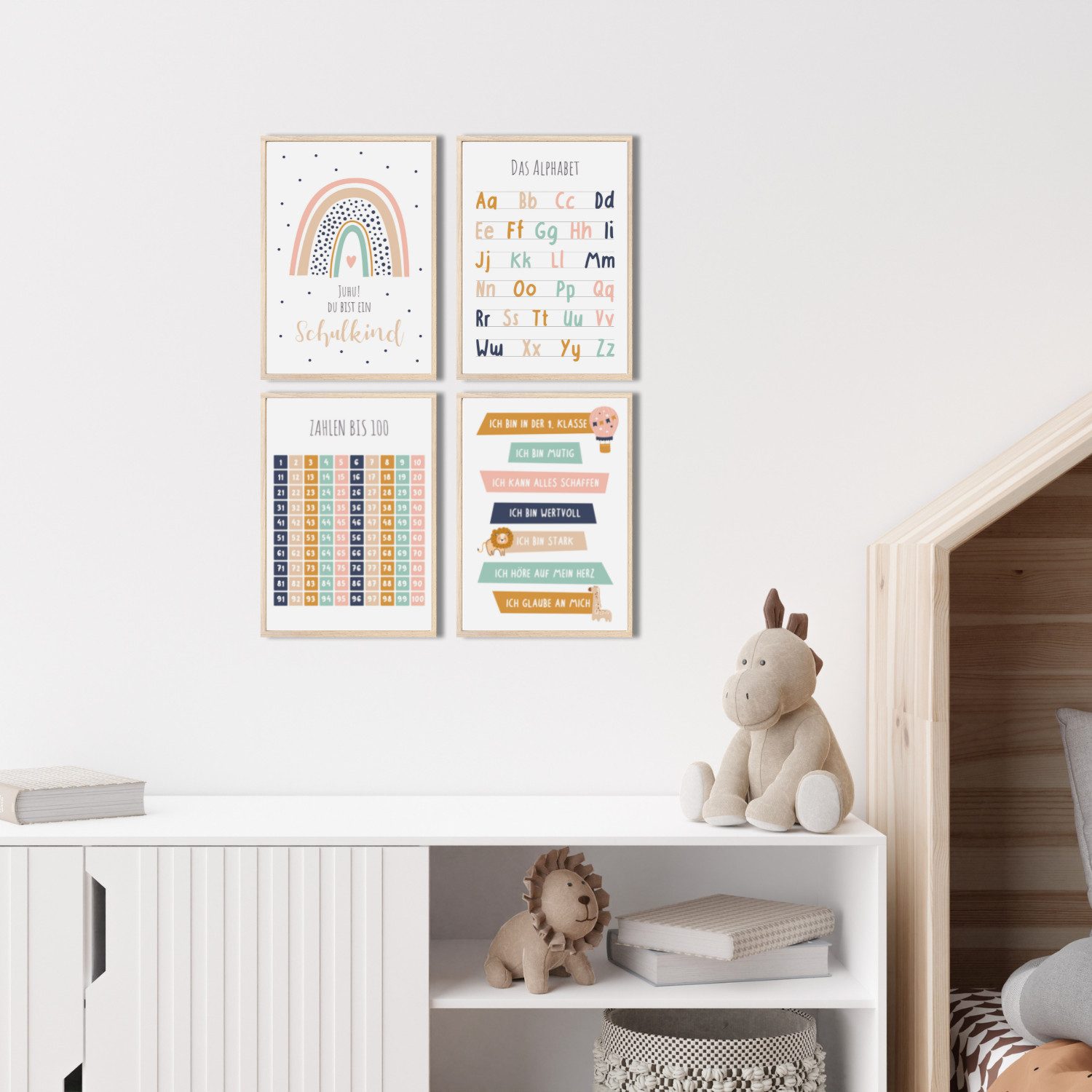 MeinBaby123® Poster Lernposter, Bilder Kinderzimmer Deko, günstig online kaufen
