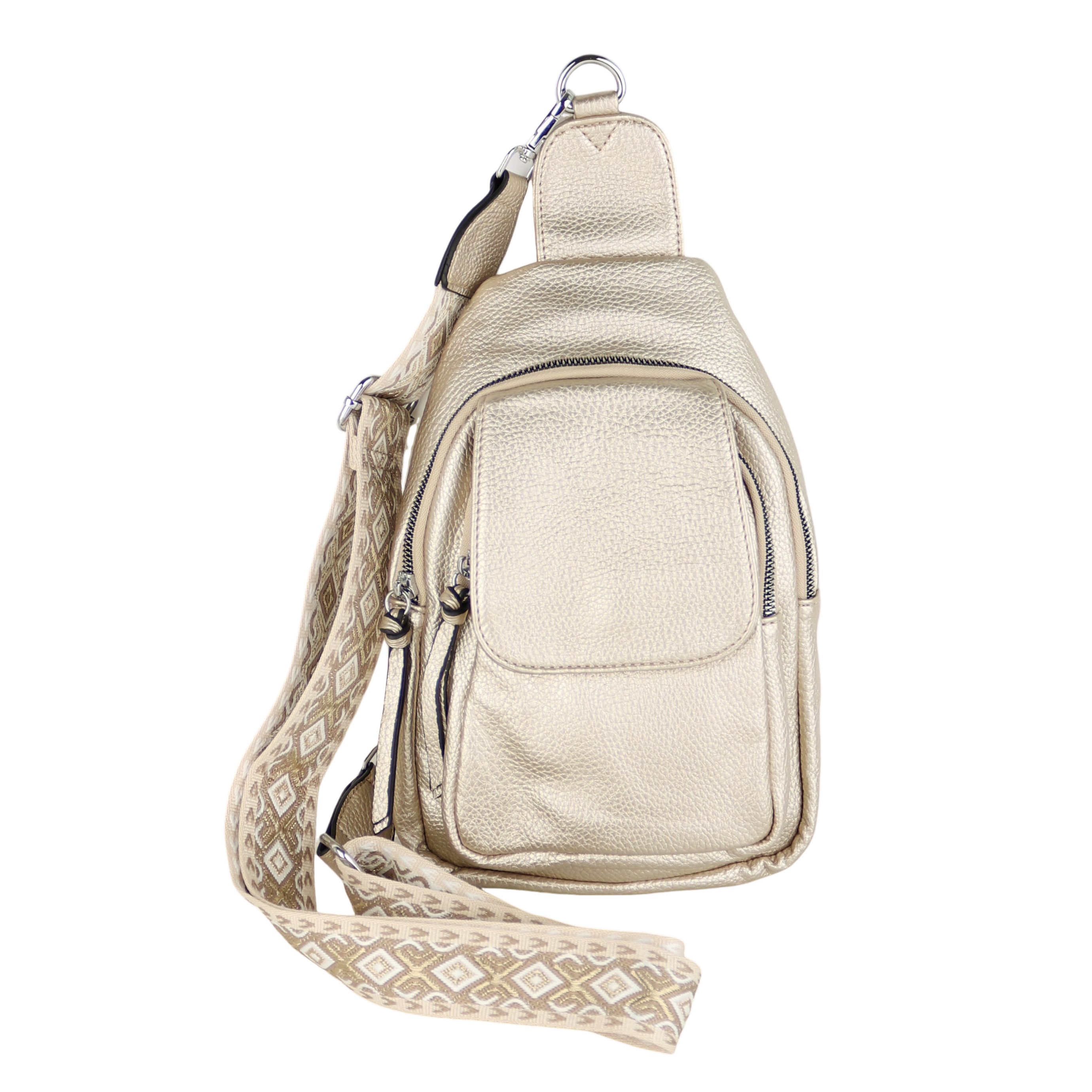 MIRROSI Umhängetasche Sling Bag,Brusttasche, Crossbody 19x28x8cm (für Ausflüge, Reisen, Wanderungen, und Partys, Mittelgroß), auch für die Verwendung als Rucksack oder Daypack geeignet