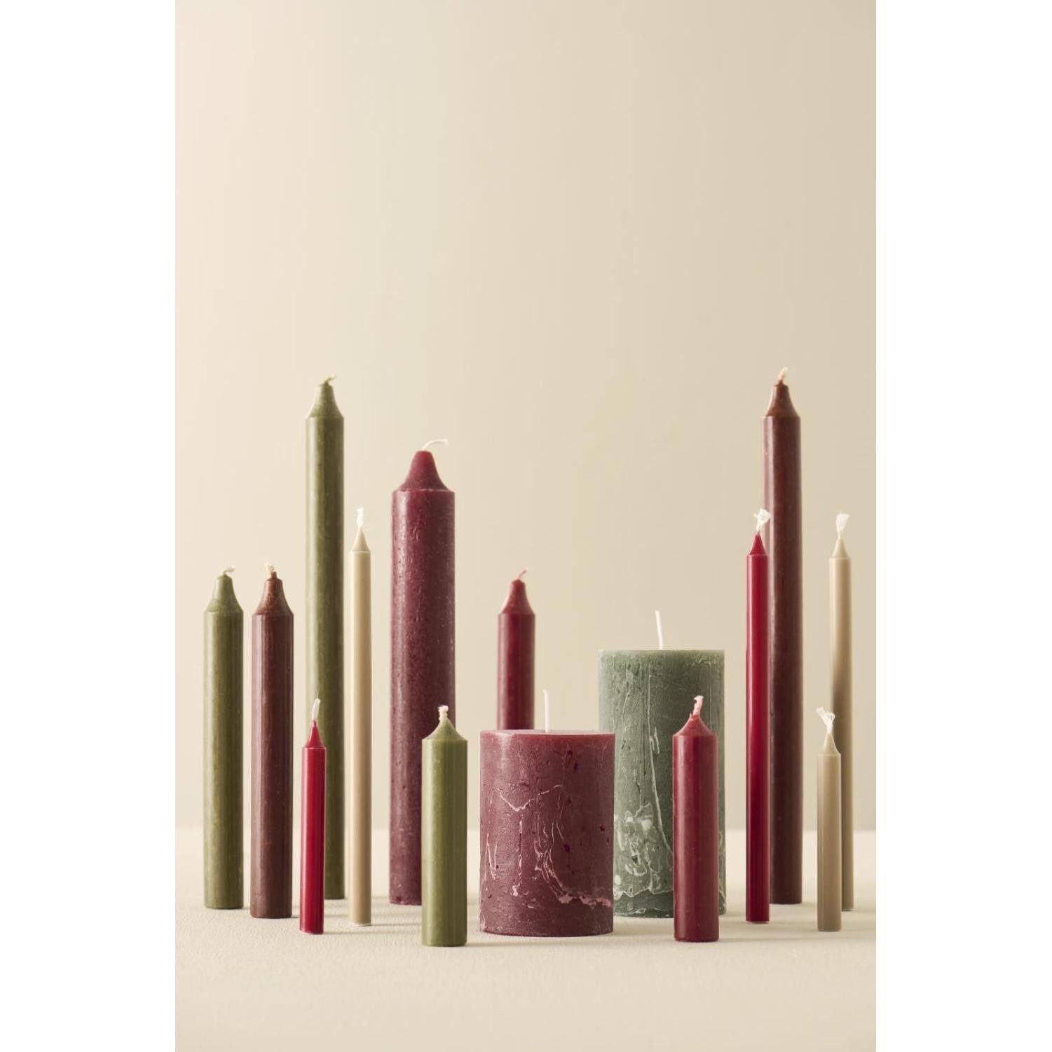 Ib Laursen Tafelkerze Ib Laursen Stabkerze Dünn & Hoch Rot (1,3x20cm) günstig online kaufen