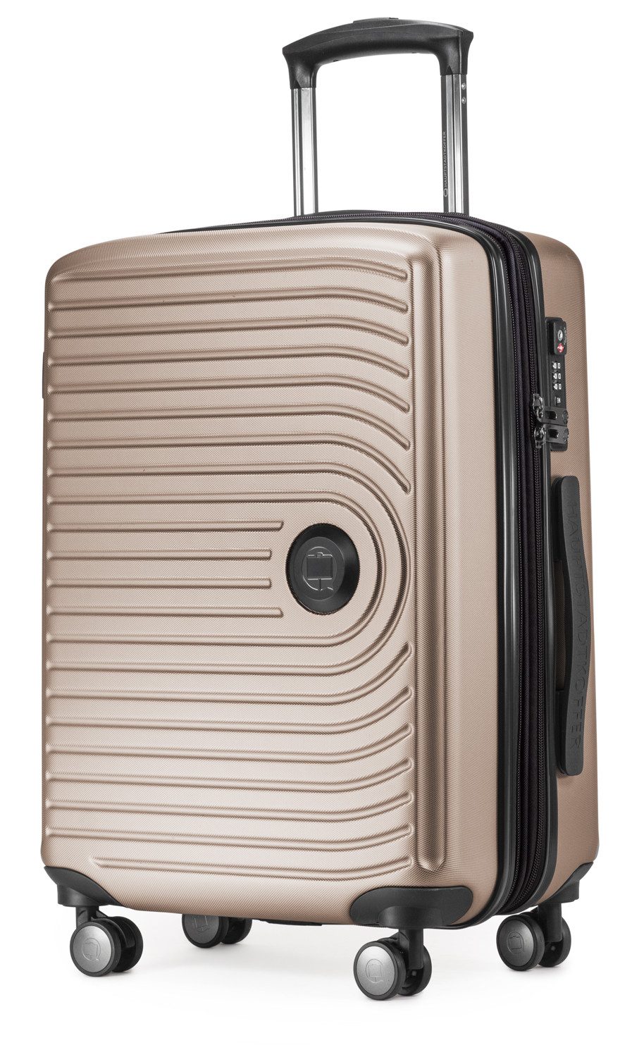 Hauptstadtkoffer Handgepäckkoffer Mitte, 4 Rollen, Handgepäck erweiterbar max. 55 L, TSA