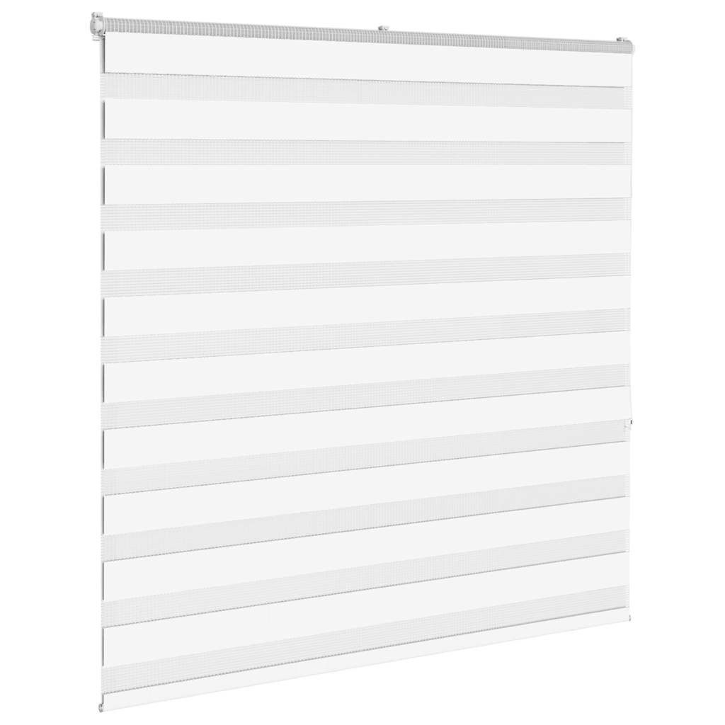 Rollo Doppelrollo Weiß 140x150 cm Stoffbreite 135,9 cm Polyester, vidaXL