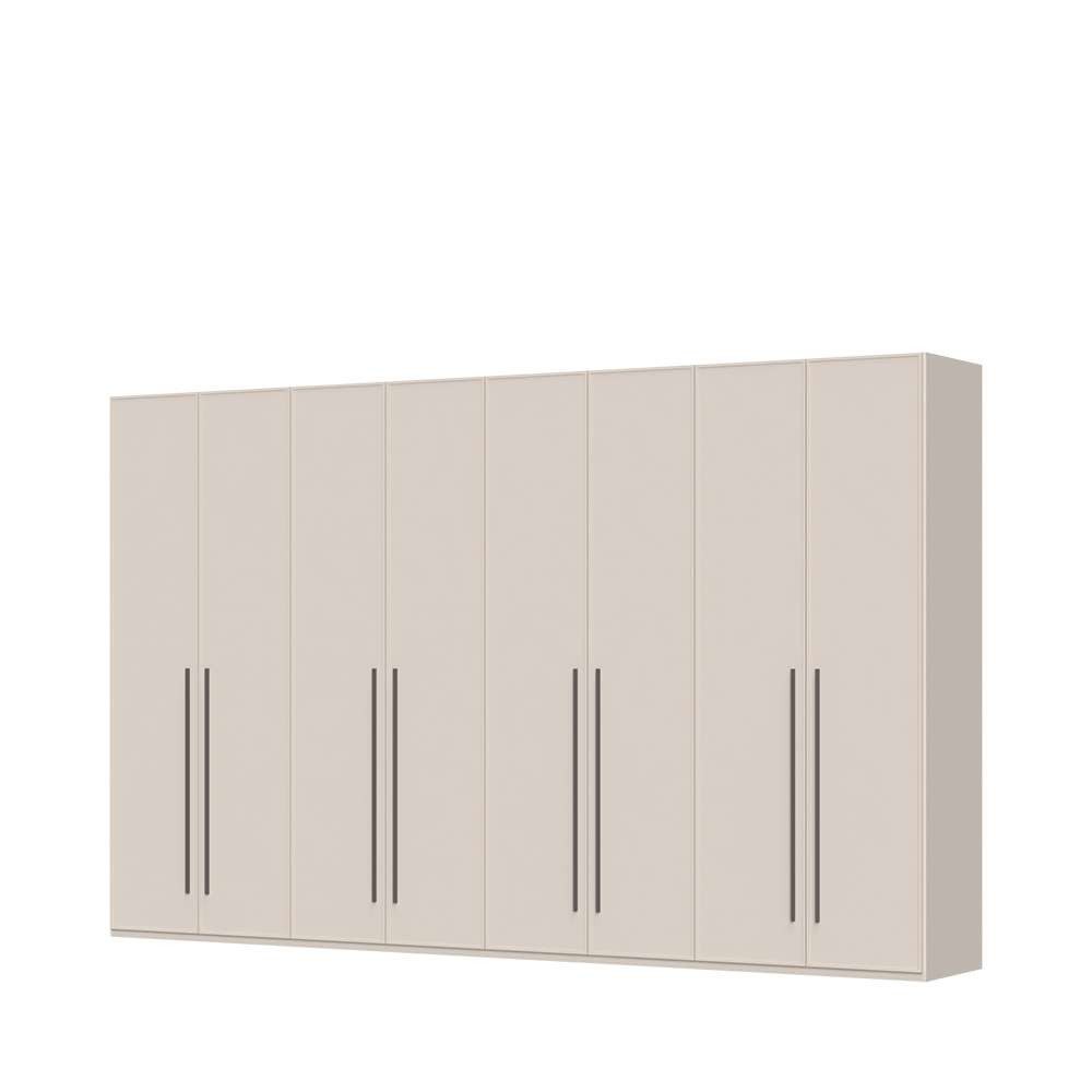 OTTO home Drehtürenschrank Opera mit oder ohne Kranz inkl. LED-Bel.,B 227,272,317 oder 362 cm UV lackiert, Soft Close Funktion, Höhenverstellbare Füße
