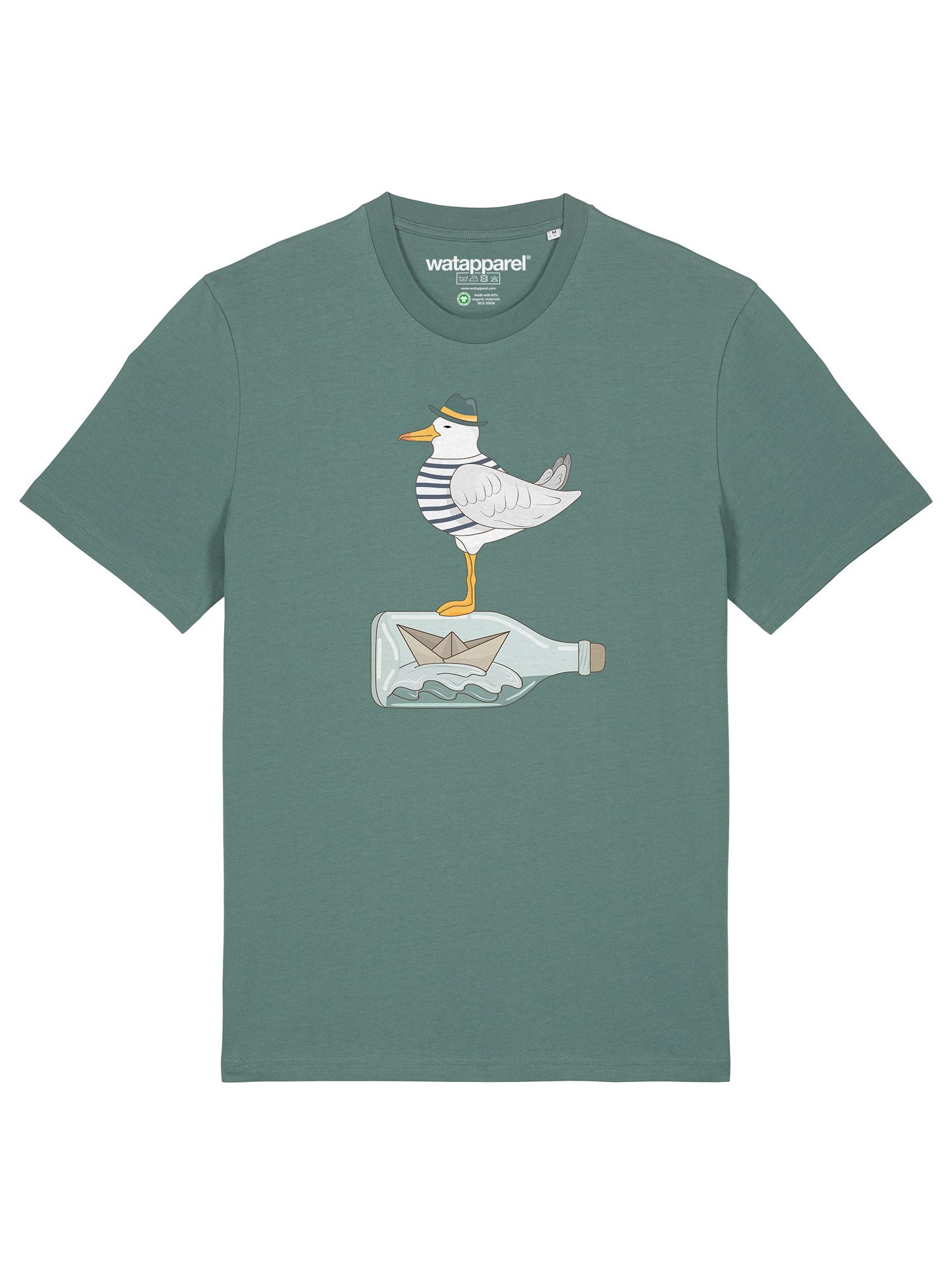 T-Shirt Möwe mit Hut