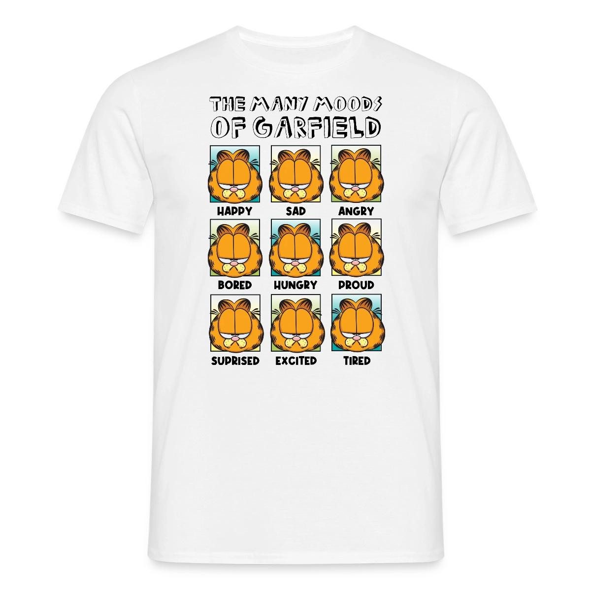 Spreadshirt T-Shirt Garfield Stimmungen Von Garfield Kacheln Männer T-Shirt (1-tlg)