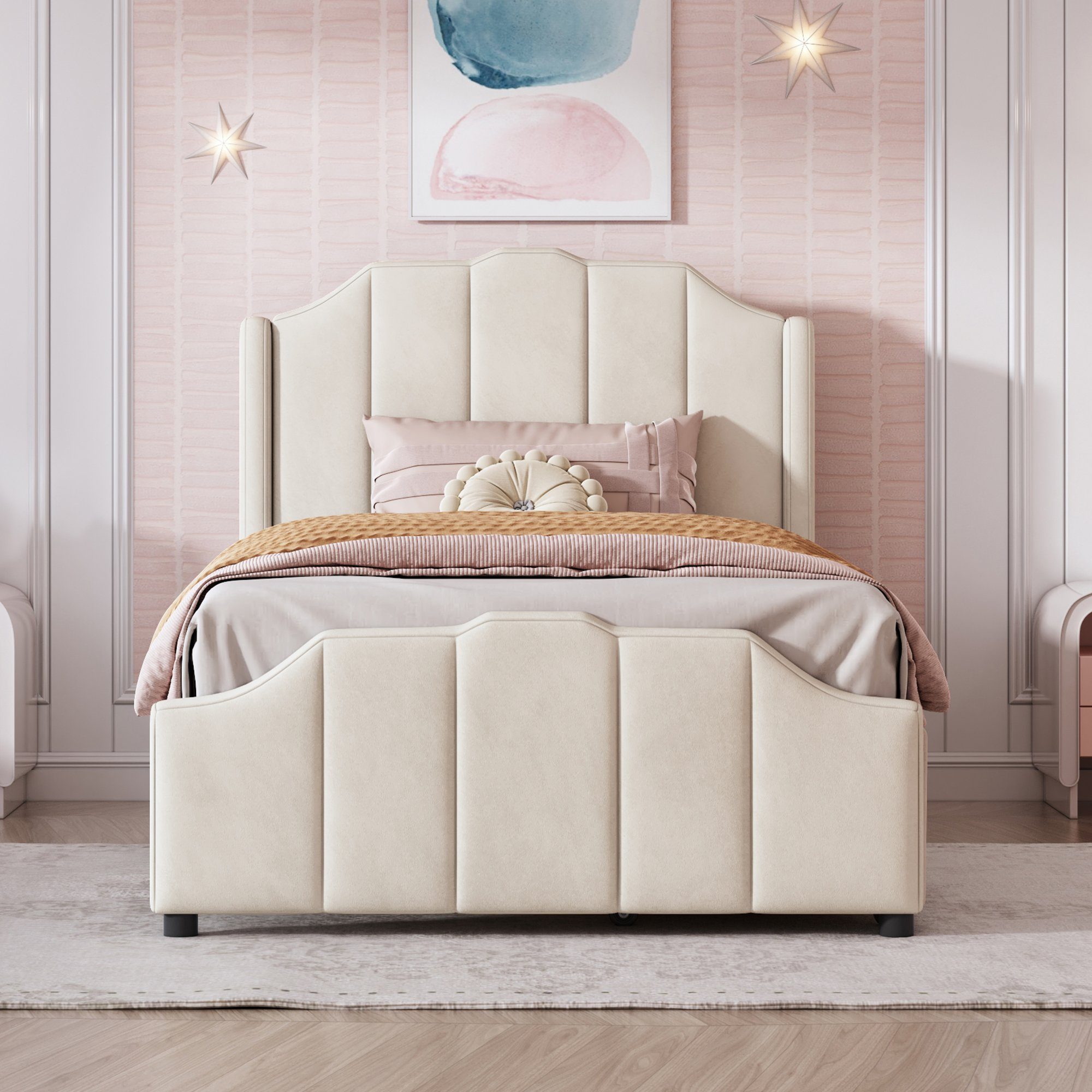 PHOEBE CAT Polsterbett (Kinderbett), Einzelbett 90x200cm günstig online kaufen