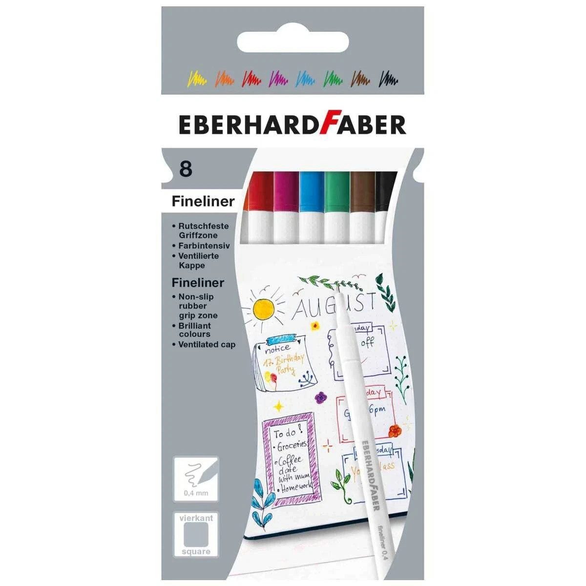 Eberhard Faber Fineliner Eberhard Faber Fineliner 0,4mm 8er-Set