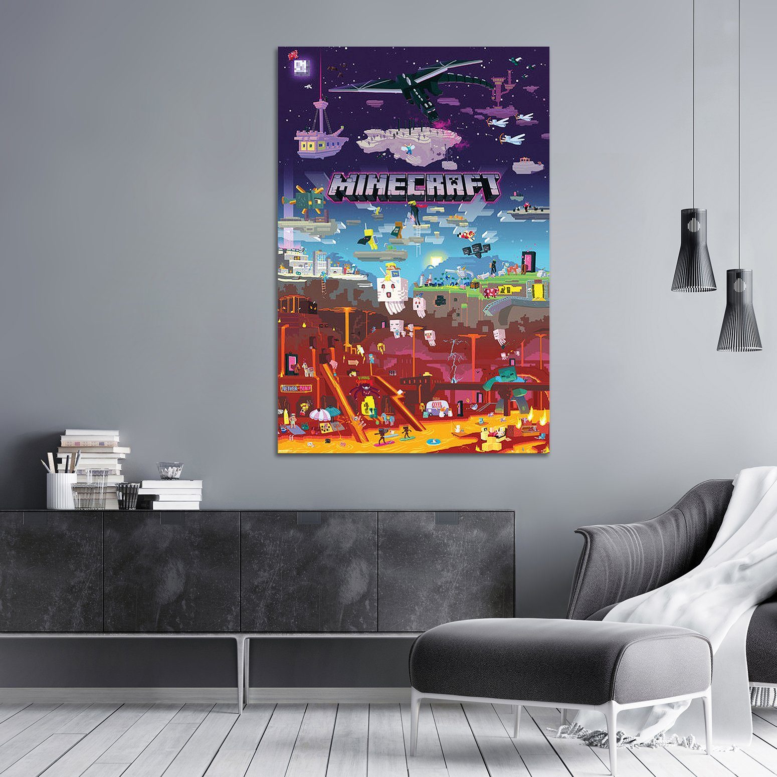 GB eye Poster Minecraft Poster World Beyond 61 x 91,5 cm – Bild 3 von 5