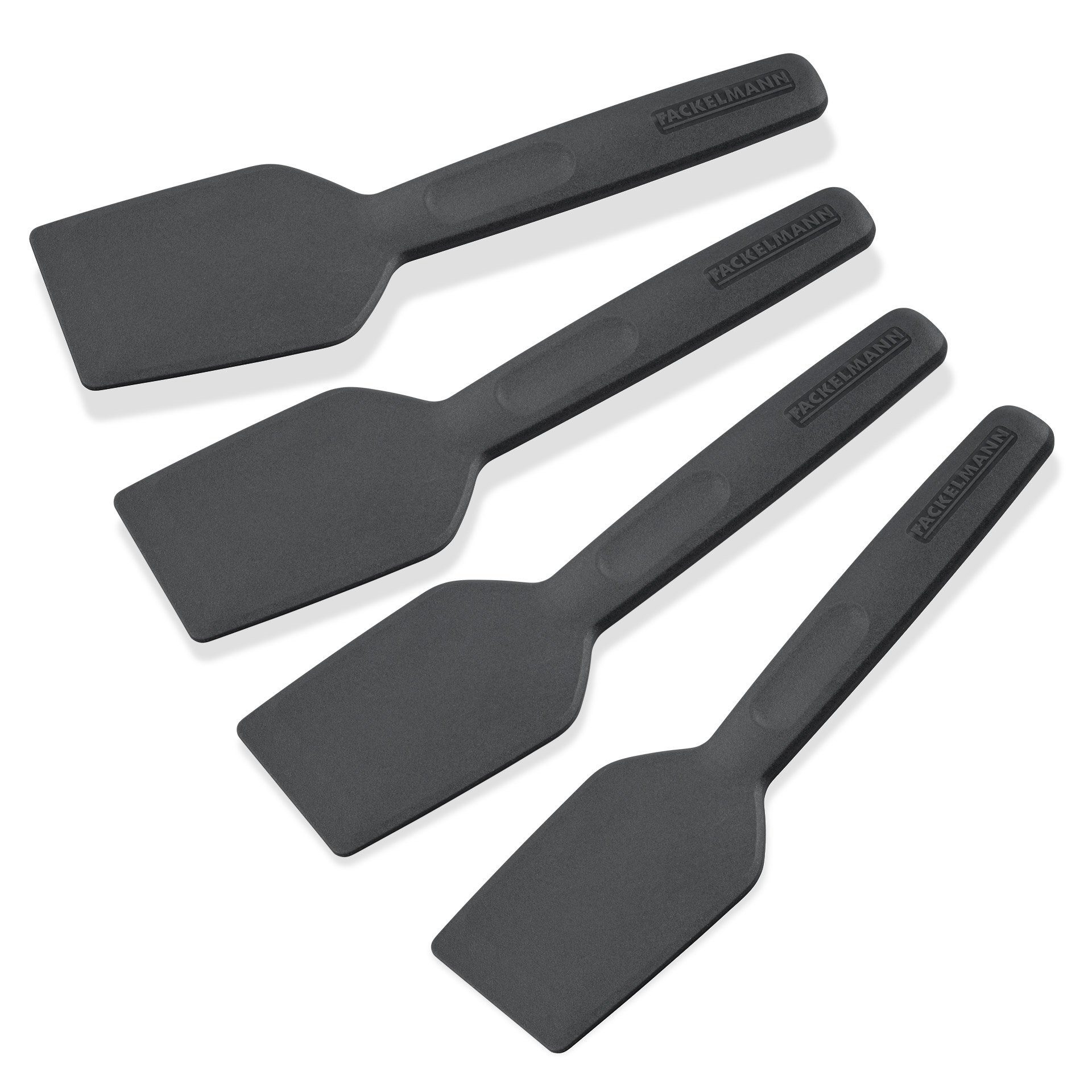 FACKELMANN Raclettepfännchen Raclettespachtel, Raclette-Schieber, Raclette-Kratzer