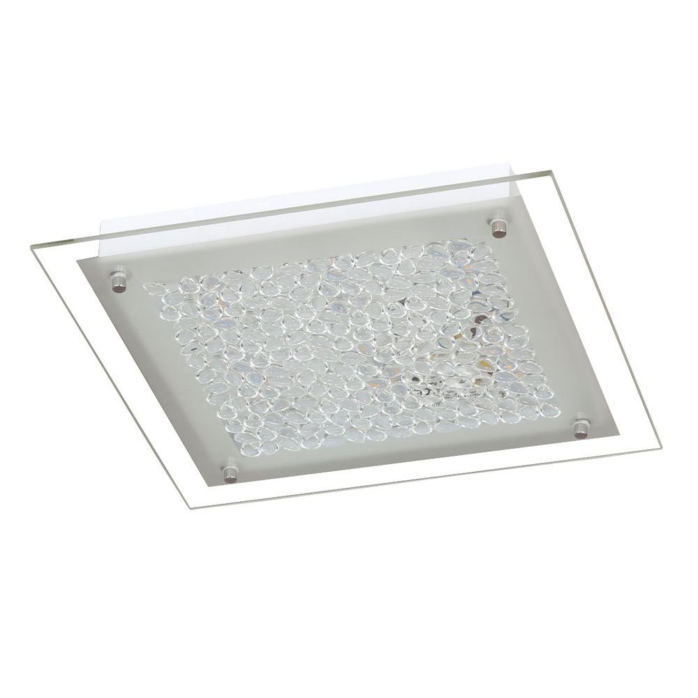 WOFI LED Deckenleuchte, LED-Leuchtmittel fest verbaut, Warmweiß, Deckenleuchte Wohnzimmerlampe Deckenlampe, tropfenförmiges Glas