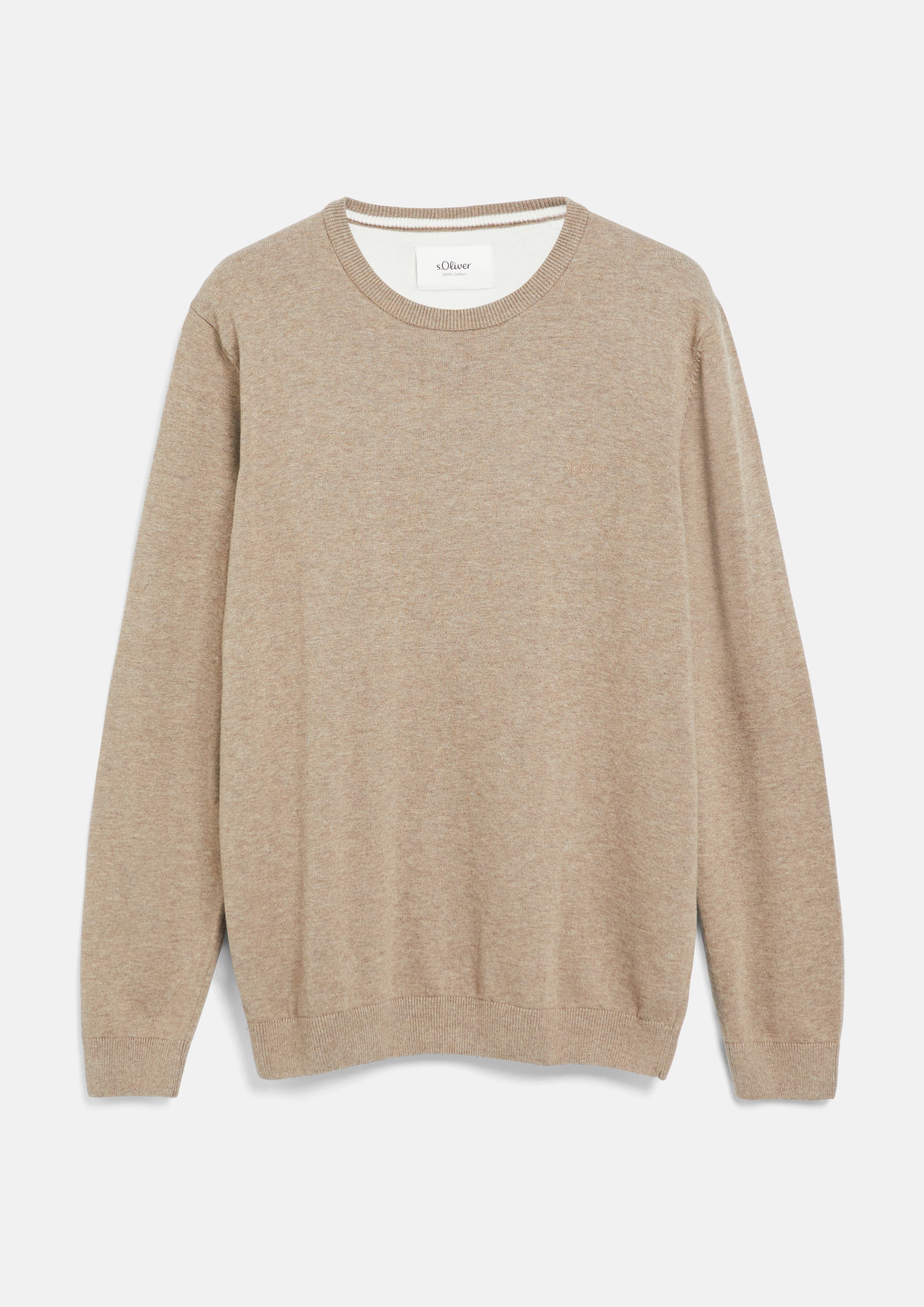 s.Oliver Strickpullover mit Logostickerei