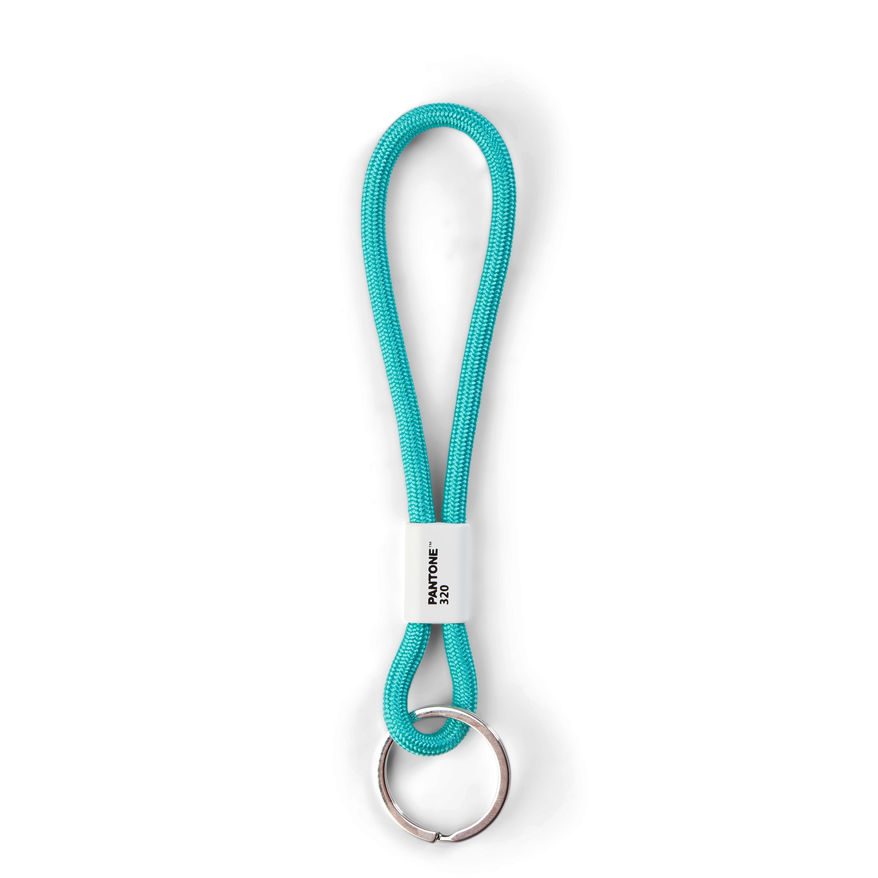 PANTONE Schlüsselanhänger, Design- Schlüsselband, Key Chain, kurz Turkis 320 C