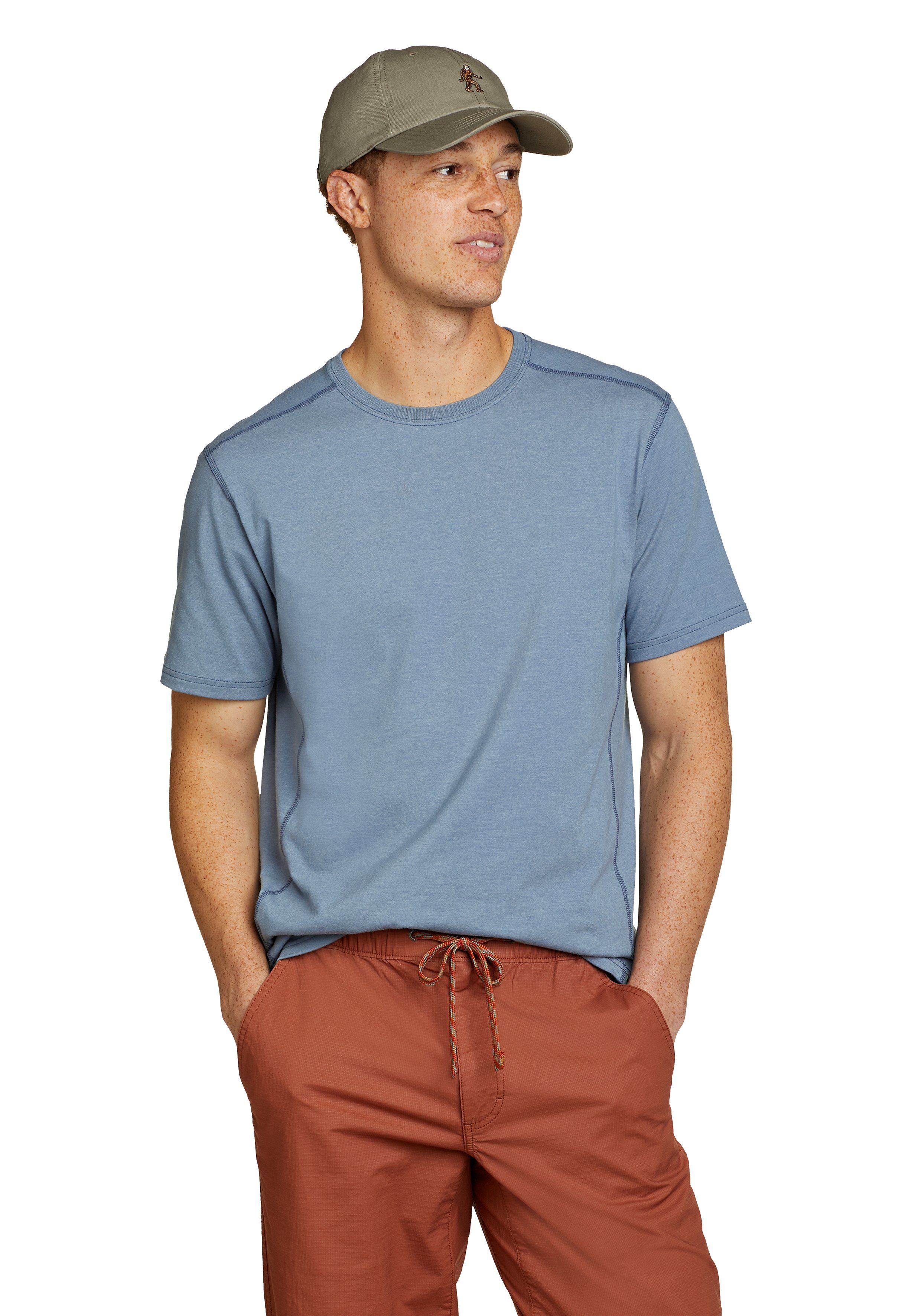 Eddie Bauer T-Shirt Adventurer mit recyceltem Polyester Blue Haze / Nebelblau