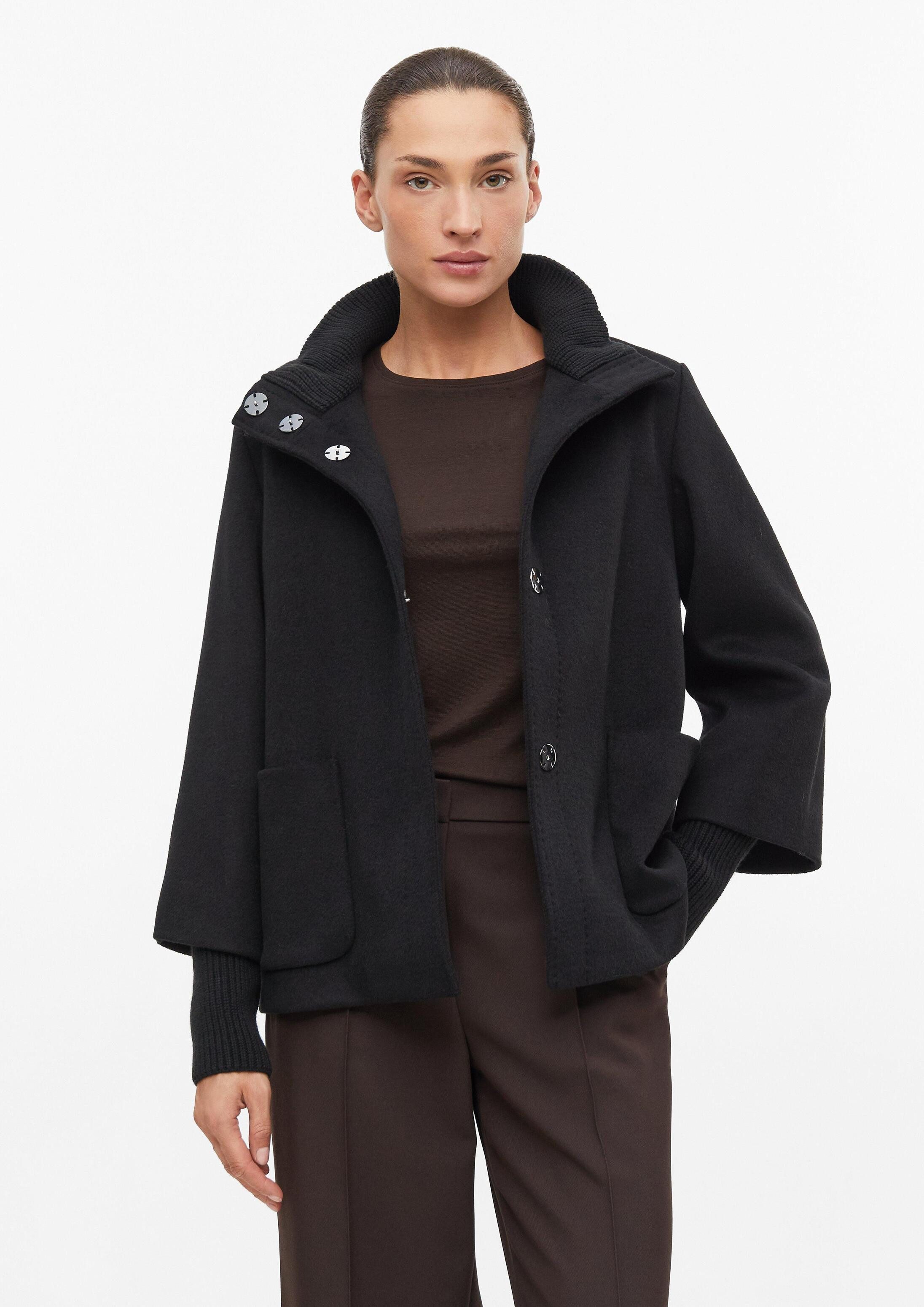 s.Oliver Funktionsjacke Outdoor-Jacke Jacke im Relaxed Fit mit Strickkragen