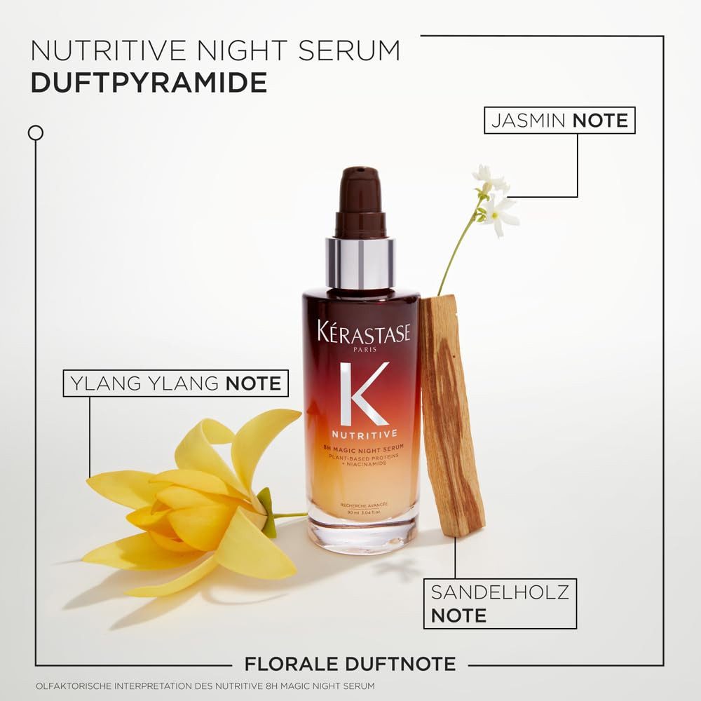 Kérastase Haarkur Nutritive 8H Magic Night Serum Intensives Nachtserum, Intensives Nachtserum für normales bis leicht trockenes Haar