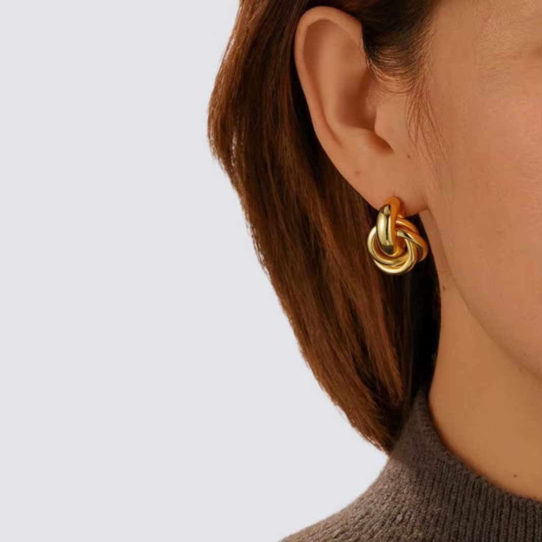 ROUGEMONT Ohrstecker-Set Knoten Ohrstecker Hypoallergen Trend, günstig online kaufen