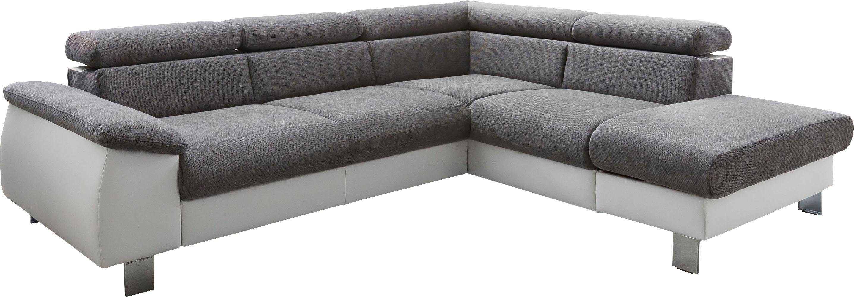 COTTA Ecksofa "Komaris L-Form mit Kopfteilverstellung", wahlweise mit Bettf günstig online kaufen