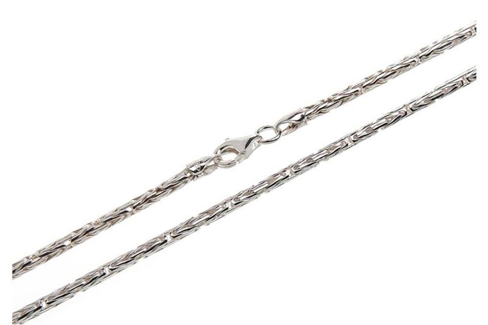 Silberkettenstore Silberkette Königskette, rund 2,3mm - 925 Silber, Länge wählbar von 38cm-120cm