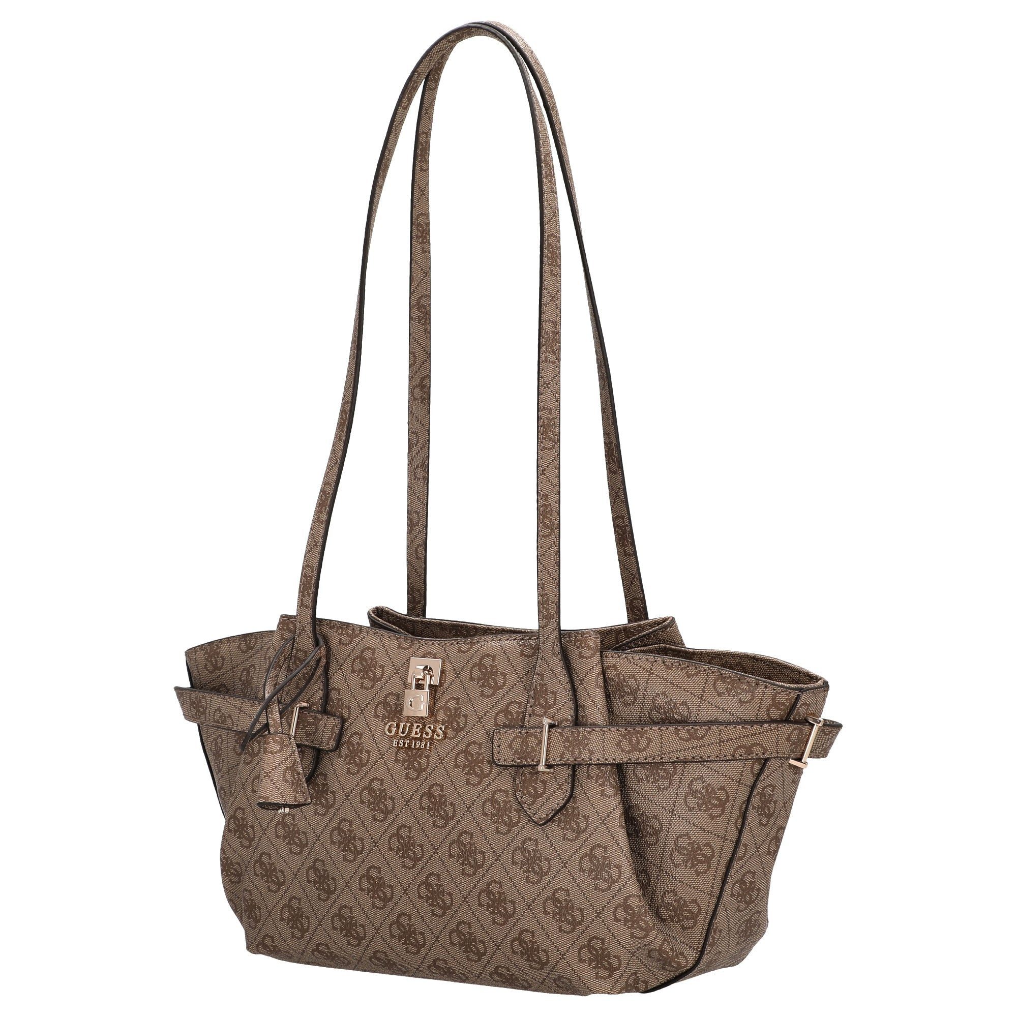 Guess Umhängetasche Yesba Girlfriend - Schultertasche (latte logo) günstig online kaufen