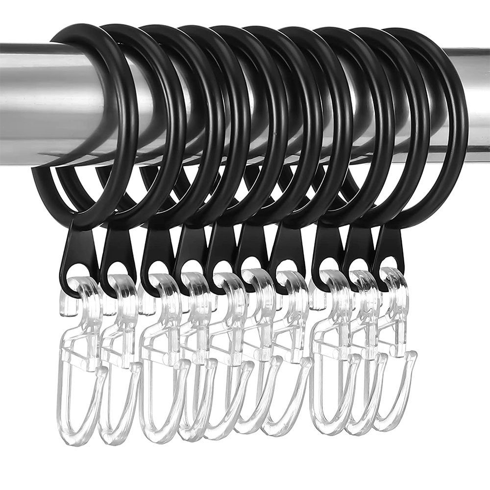 zggzerg Gardinenring 50 Stück Metall Vorhangringe und 60 Kunststoff Gardine günstig online kaufen