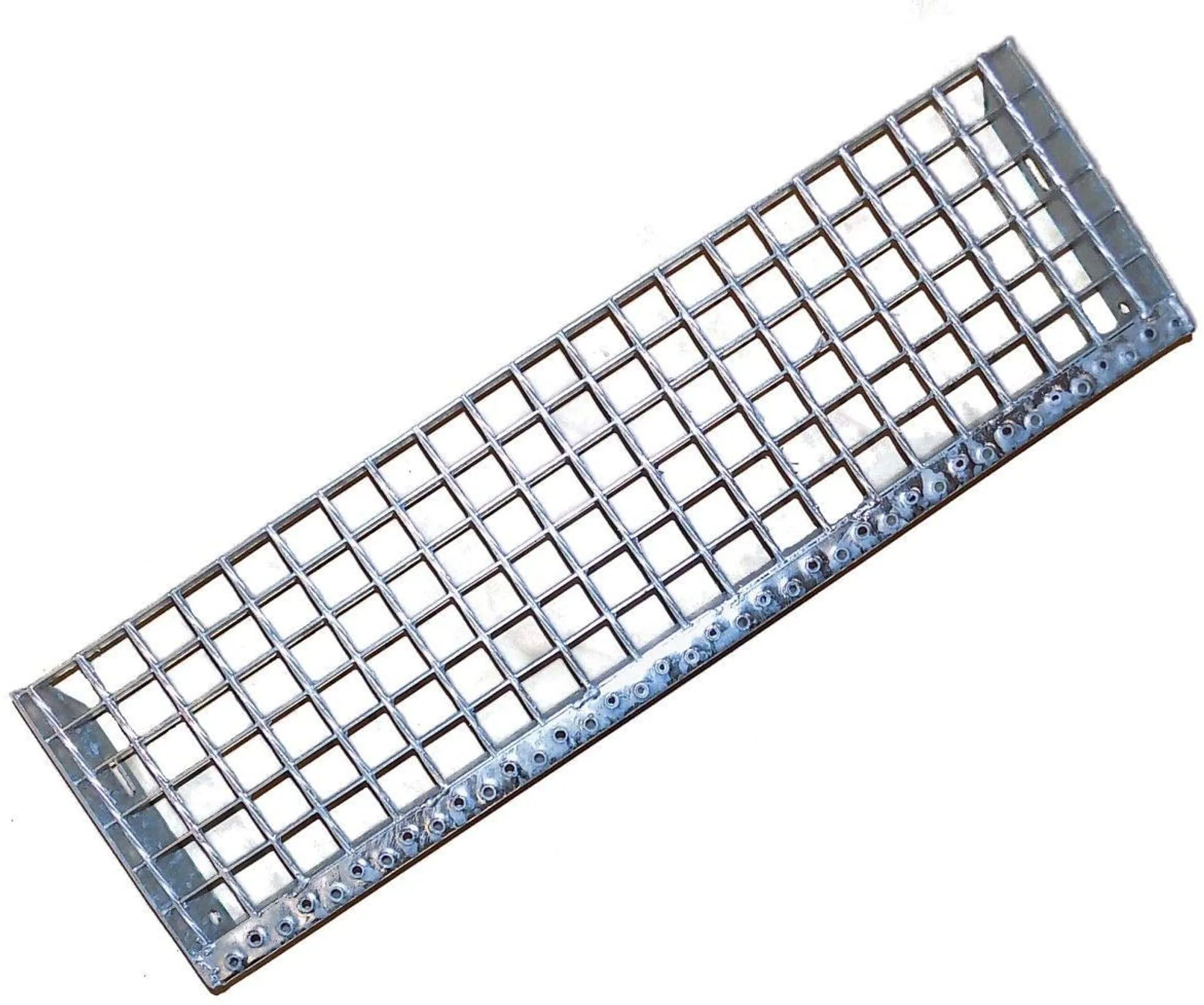 SRM Design Gitterroststufe Treppenstufen Metall Stufe 1500x240x30/30mm Gitterroststufen Verzinkt