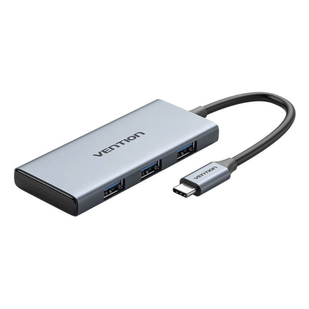 USB-C auf HDMI - 3x USB 3.0, SD, TF Hub 0.15m Grau HDMI-Adapter