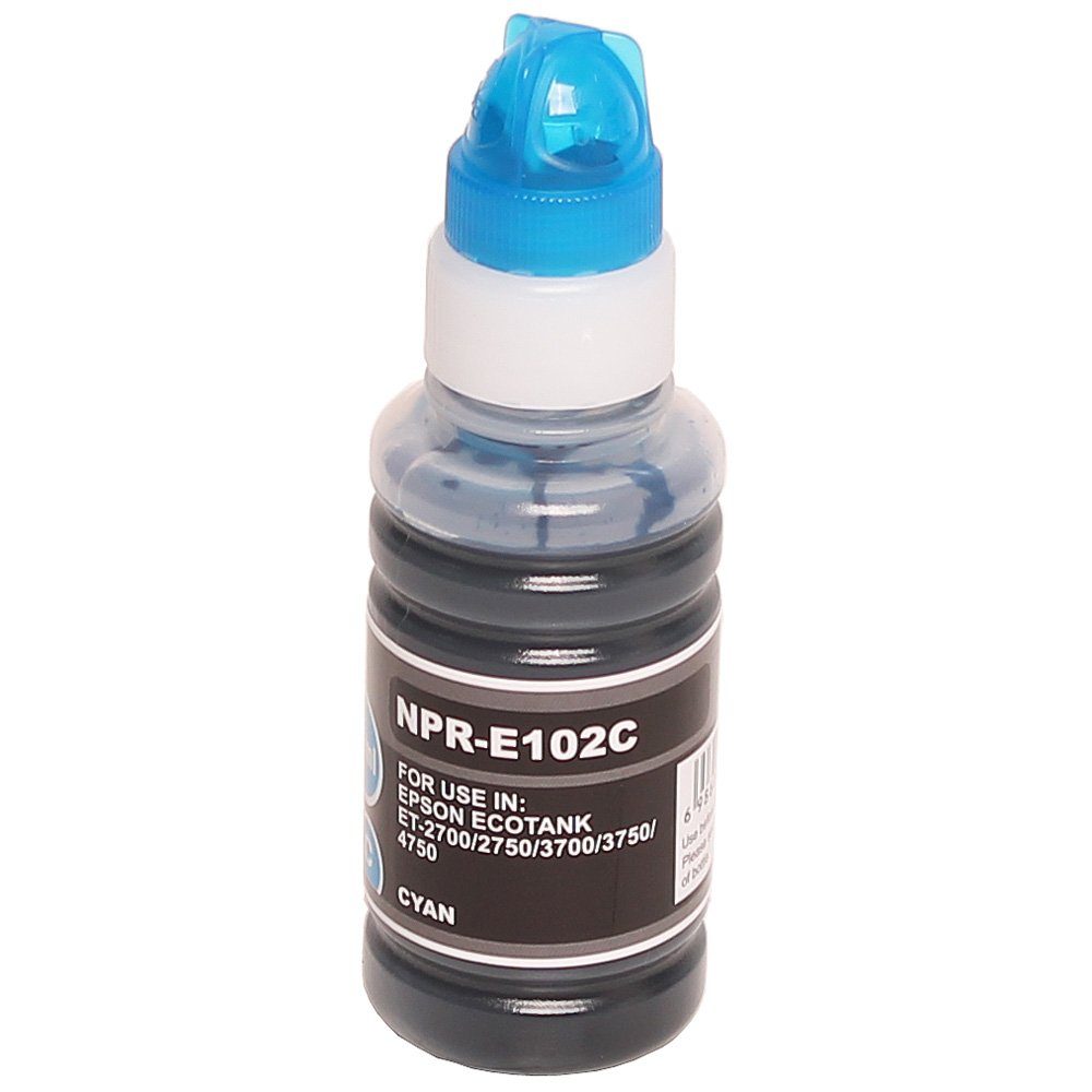 ABC Nachfülltinte (x, Kompatible Nachfüllflasche für Epson 102 Cyan Ecotank ET2700)