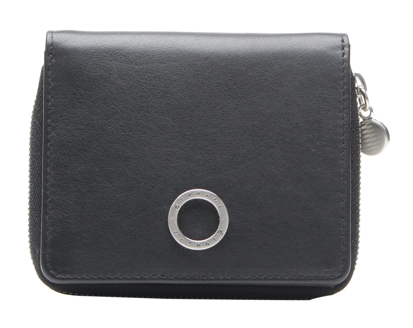 Esquire Geldbörse Zip Around Wallet, aus echtem Rindsleder mit RFID-Blocker Schutz und Geheimfach
