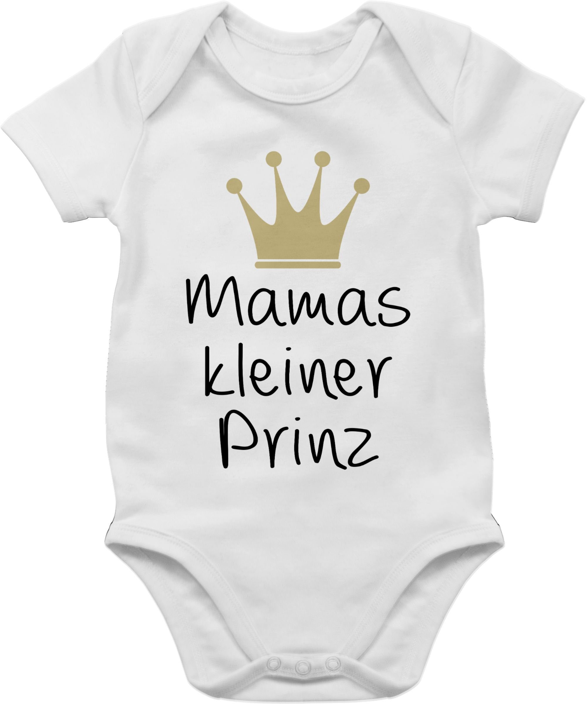 2 Muttertagsgeschenk Prinz Shirtbody Shirtracer Weiß Mamas kleiner (1-tlg)