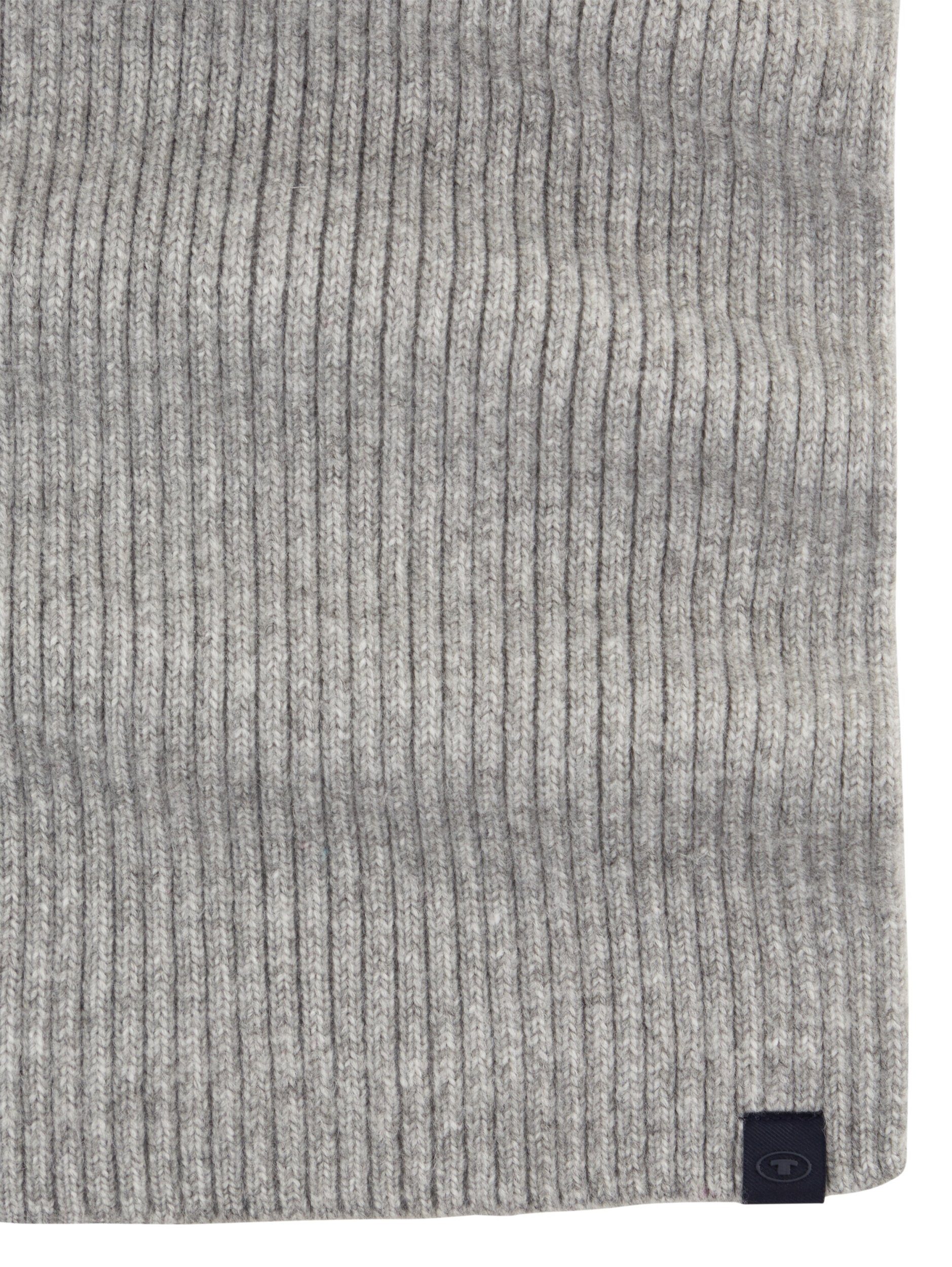 scarf cosy Heather Modeschal TAILOR knitted Grey Melange TOM