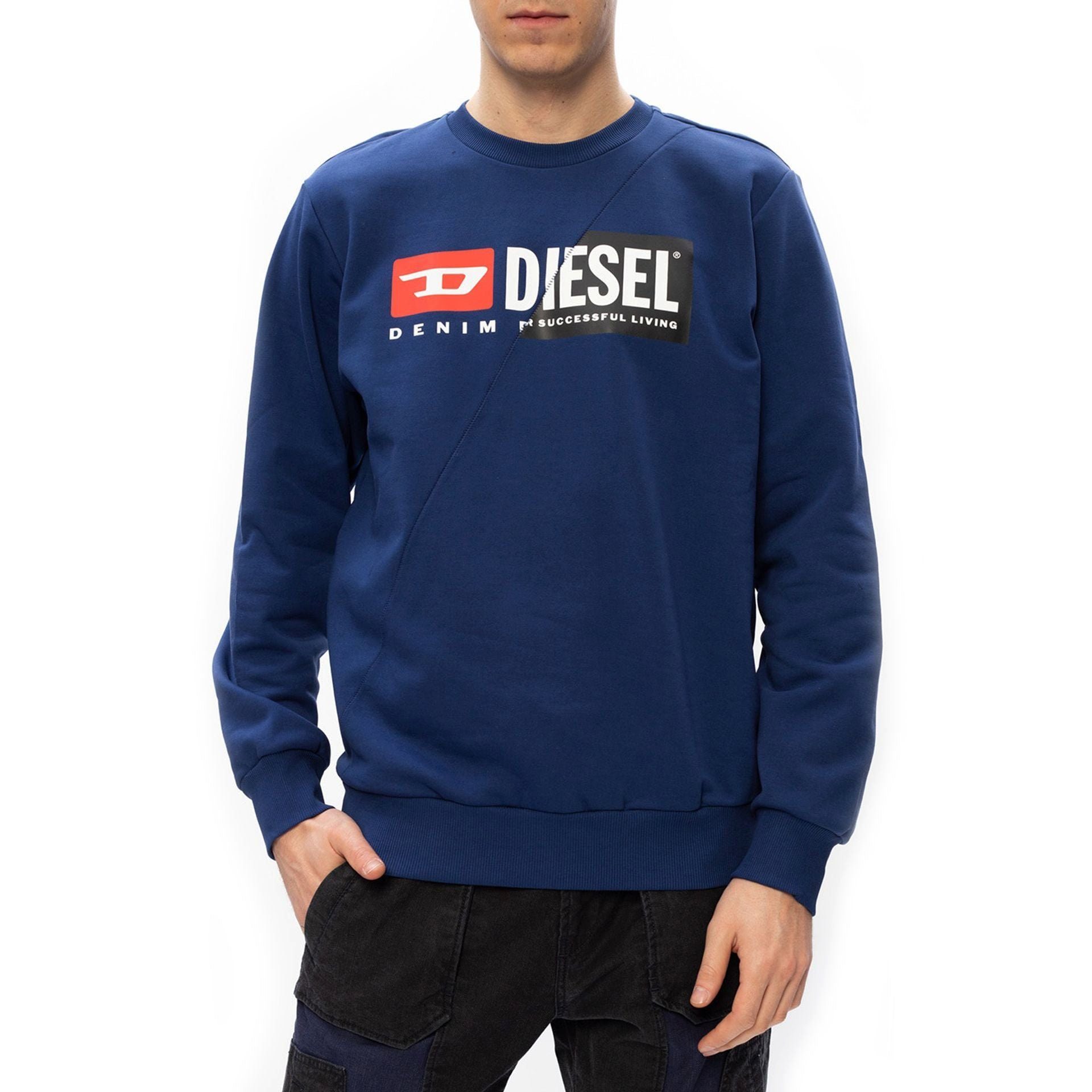 Blau - neues Ihr und Sweatshirt Frühjahr/Sommer Diesel Diesel Komfort Diesel Kollektion, Herren Stil Sweatshirt wartet! Sweatshirt