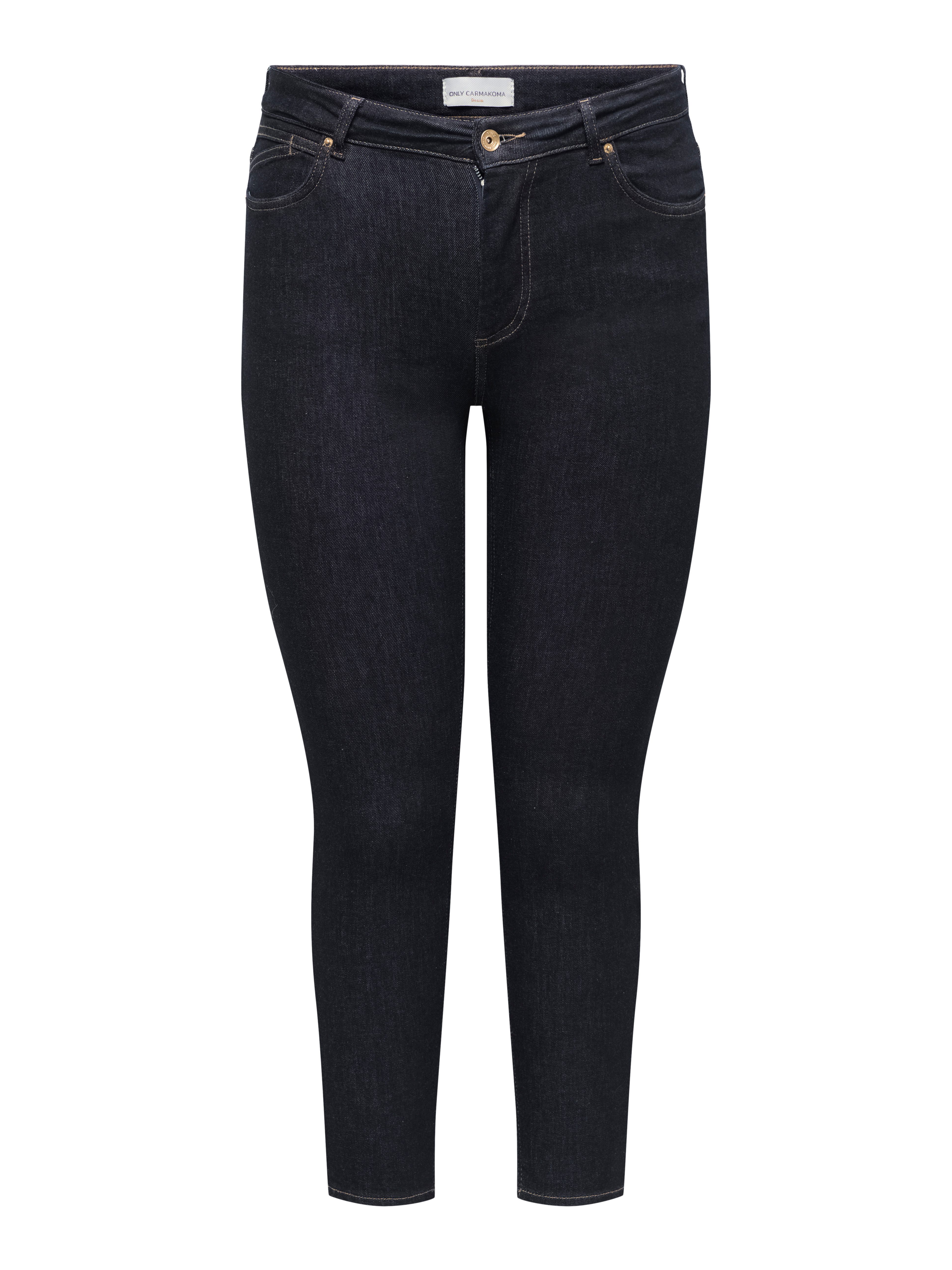 ONLY CARMAKOMA Skinny-fit-Jeans CARWILLY REG SKINNY ANK DNM BOX NOOS Baumwollmischung, Regular Waist
