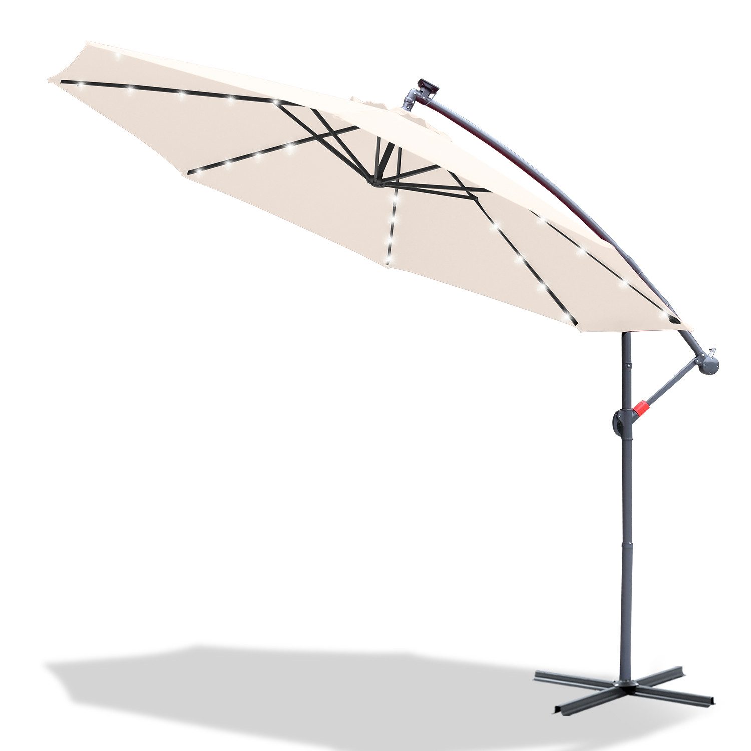Clanmacy Sonnenschirm Sonnenschirm 300/350cm Terrassen Balkonschirm günstig online kaufen