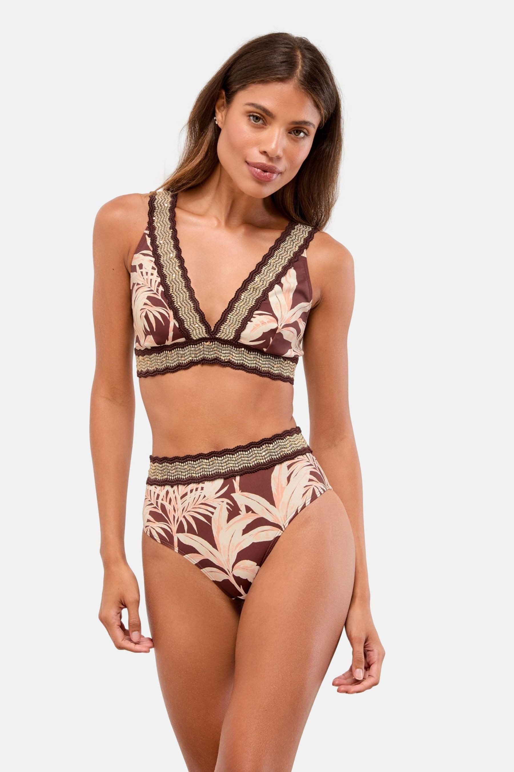LIPSY Triangel-Bikini-Top Lipsy Hochgeschnittenes Scuba-Bikinitop (1-St)
