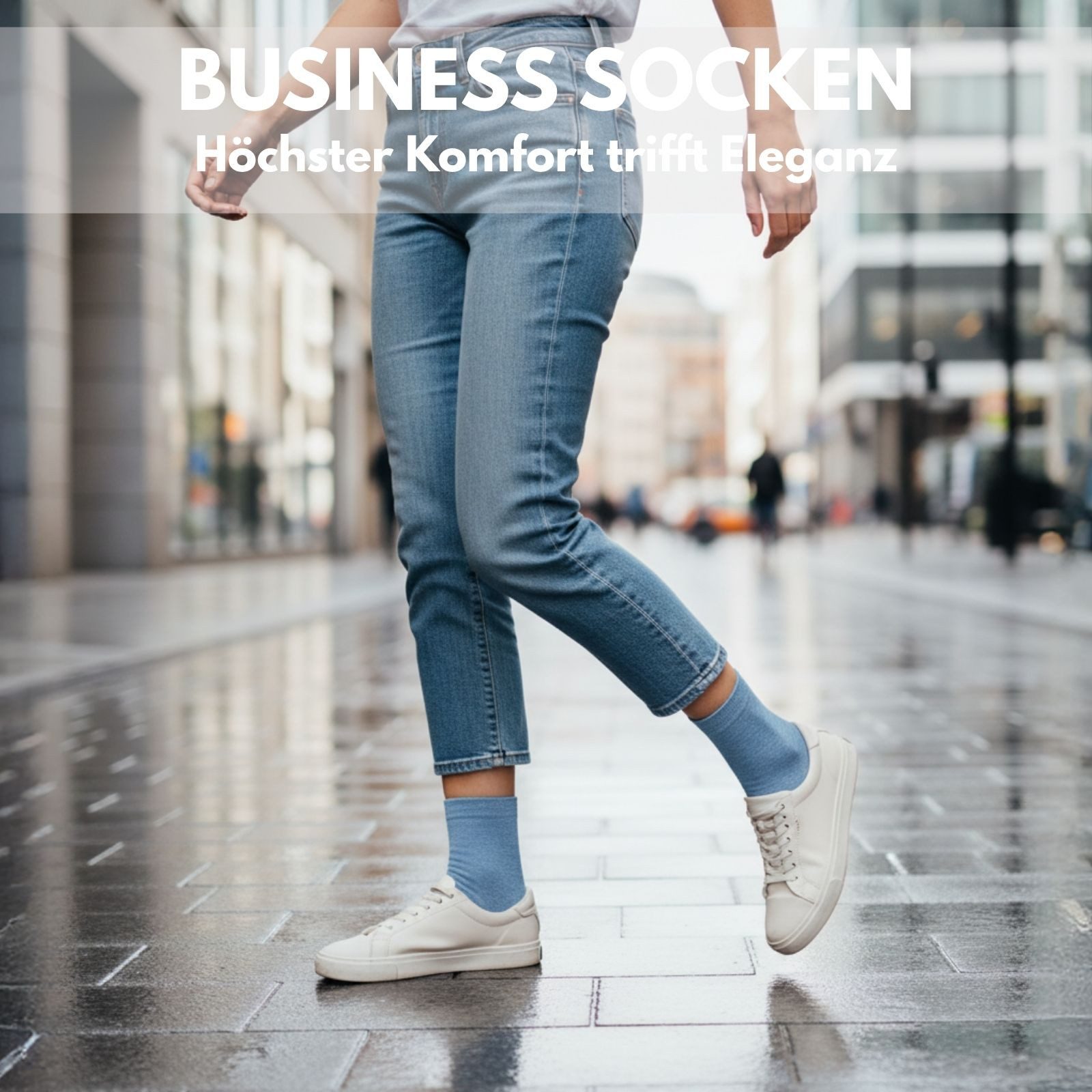 sockenkauf24 Businesssocken Premium Socken mit Komfortbund Herren & Damen Business Socken (Jeans, 10-Paar, 43-46) aus gekämmter Baumwolle mit Pique-Bund, ohne Naht