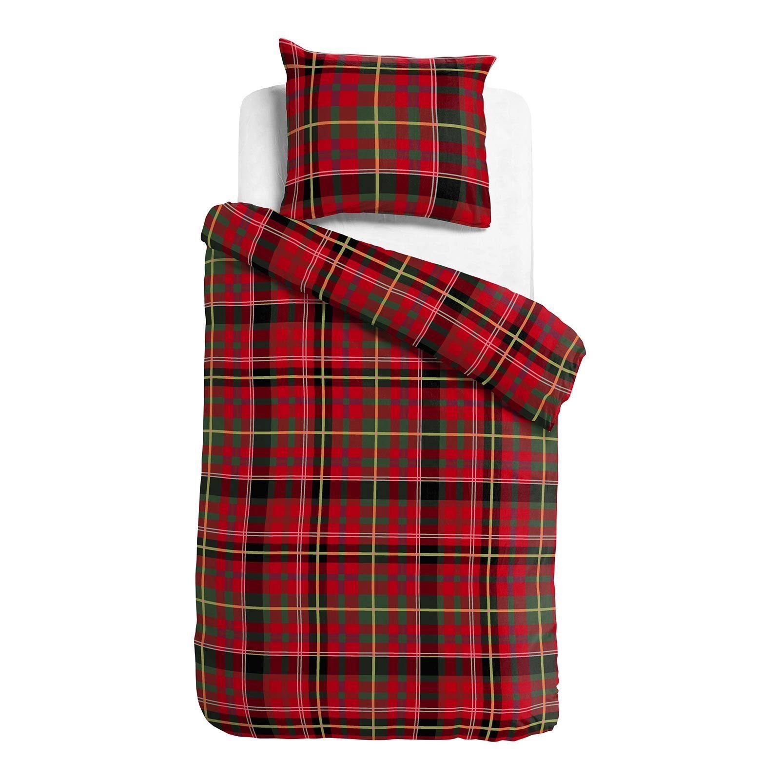 TRAUMSCHLAF Bettwäsche Sherlock, Flanell, 2 teilig, Flanell-Winterbettwäsche in toller Optik