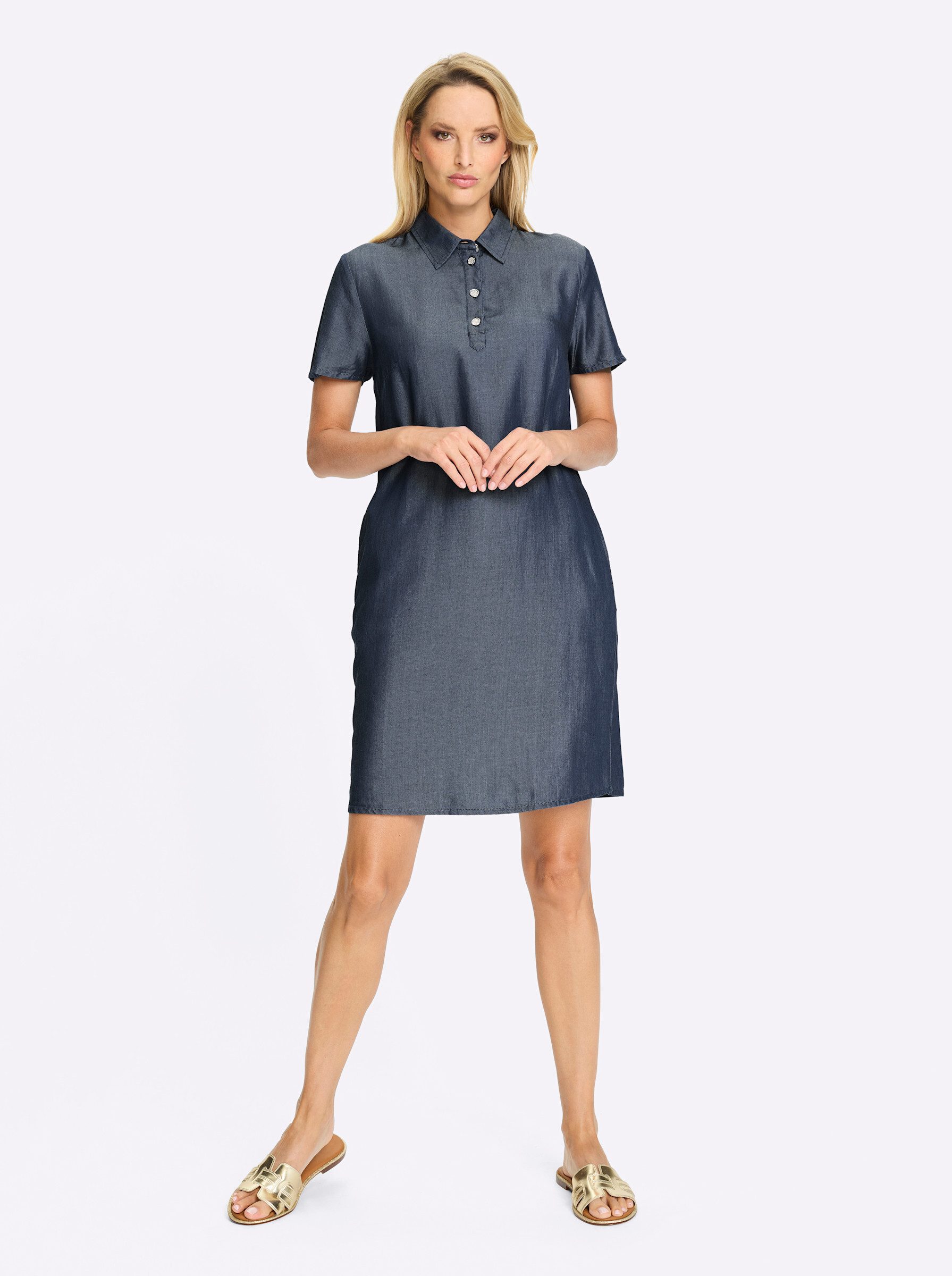 heine Etuikleid Kleid Kurzarm