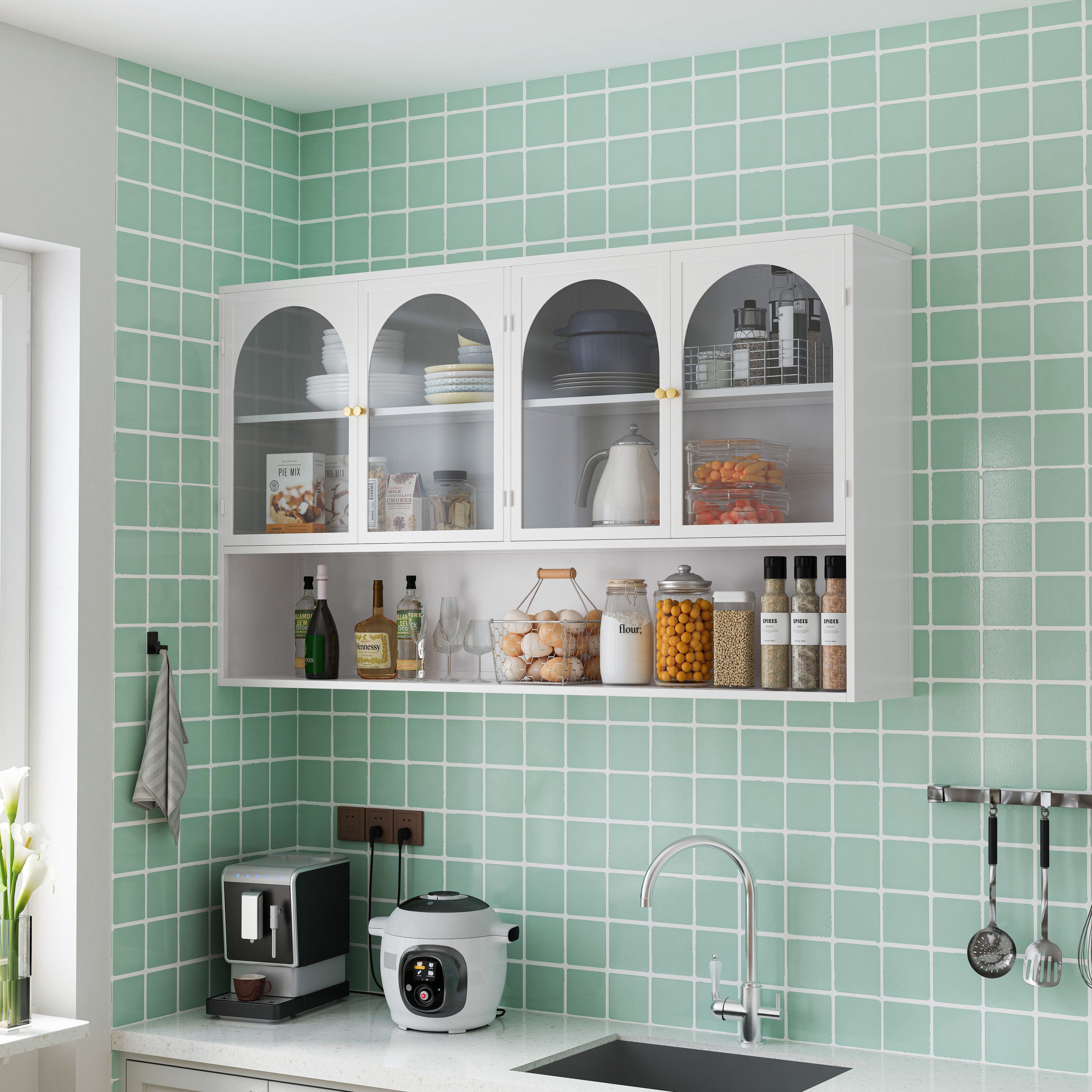 HAUSS SPOLE Hängeschrank 120cm Wandschrank Badezimmerschrank günstig online kaufen