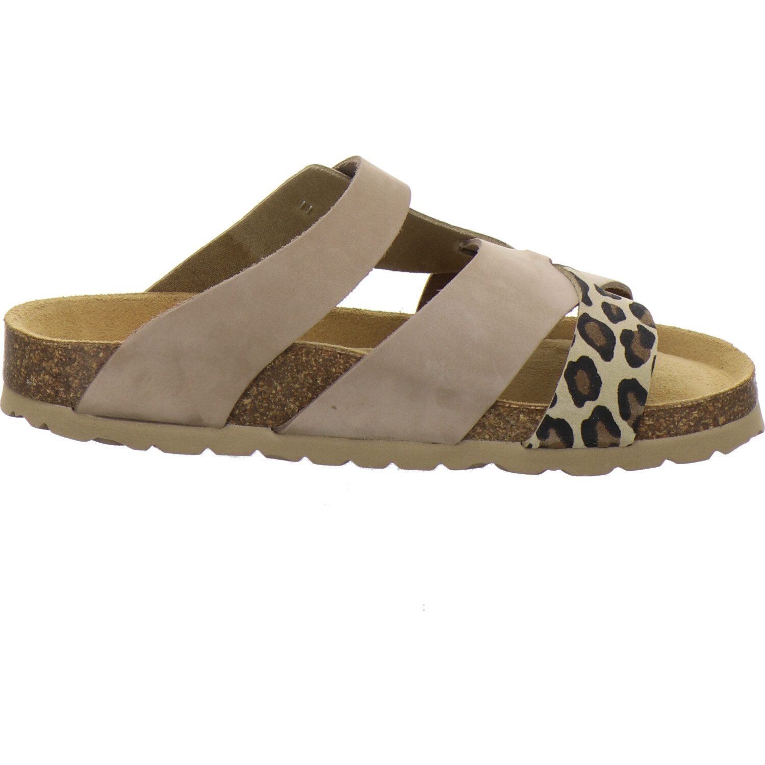 AFS-Schuhe 212298 Kralle Pantolette für Damen mit Fußbett, bequeme Sandalen aus Leder