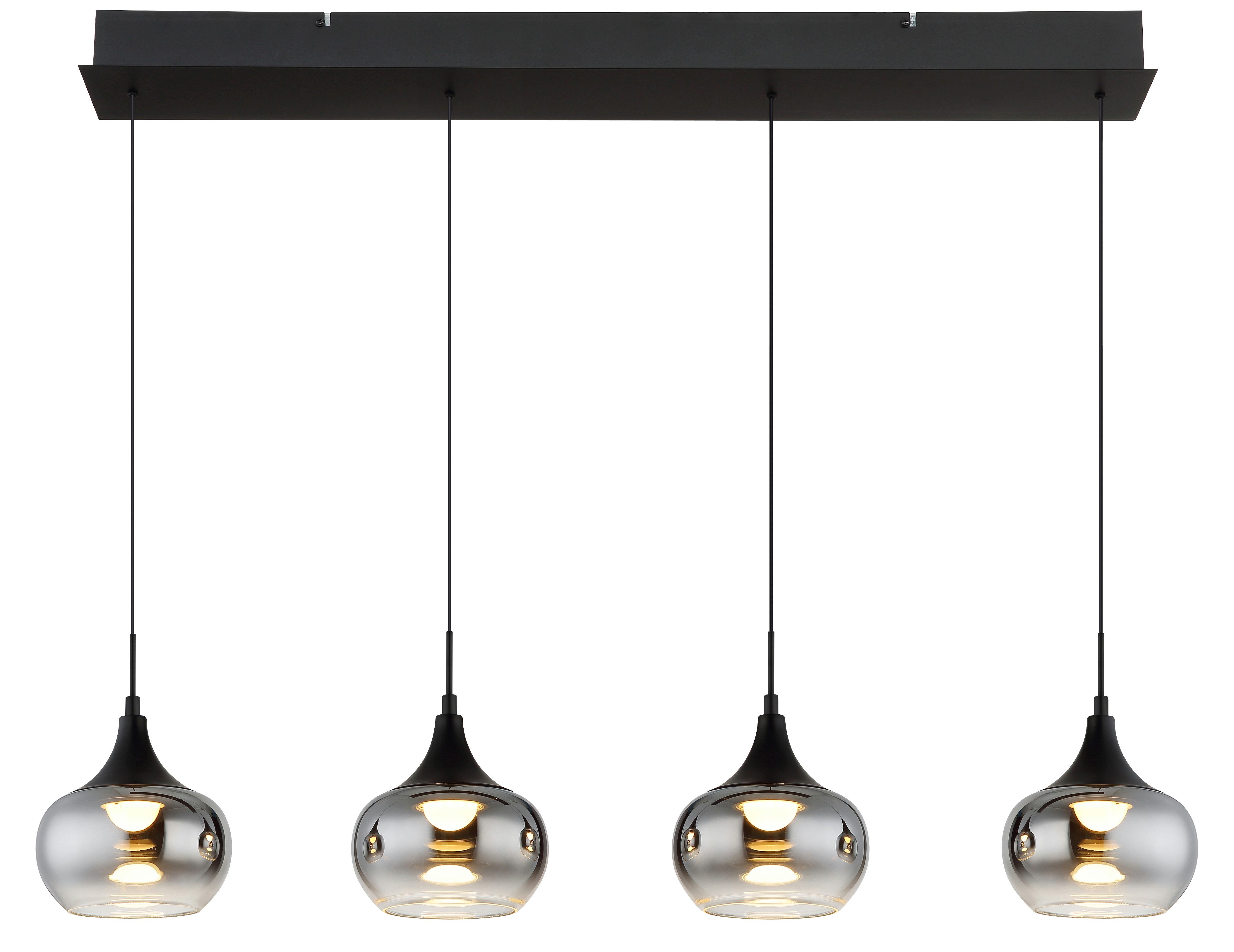 NOWA Hängeleuchte LUI, LED fest integriert, Warmweiß, LED-Hängeleuchte, dimmbar, Soft-Lift, elegant & funktional