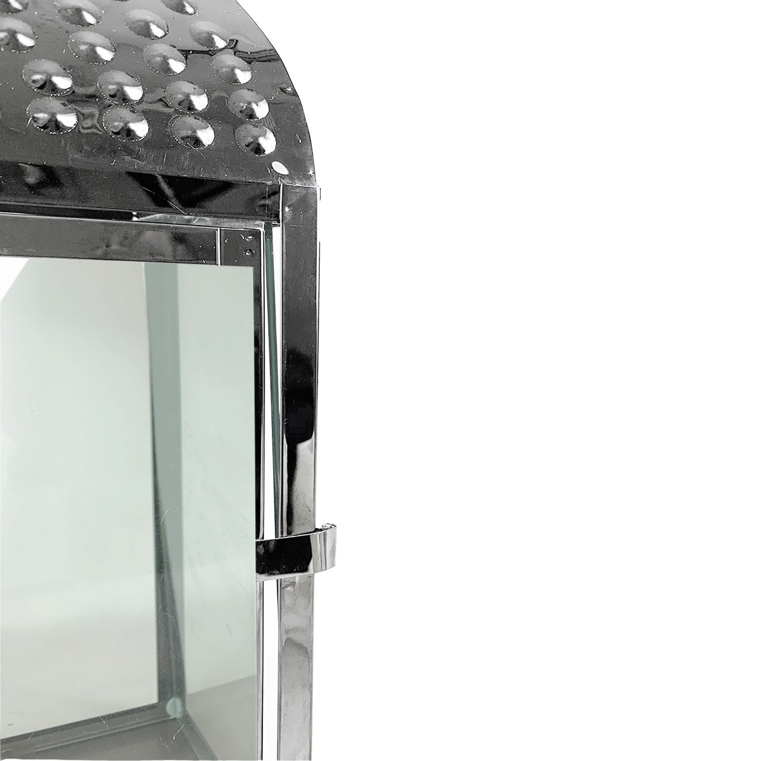 Mojawo Laterne 2er Luxus Laternen Set Edelstahl Silber