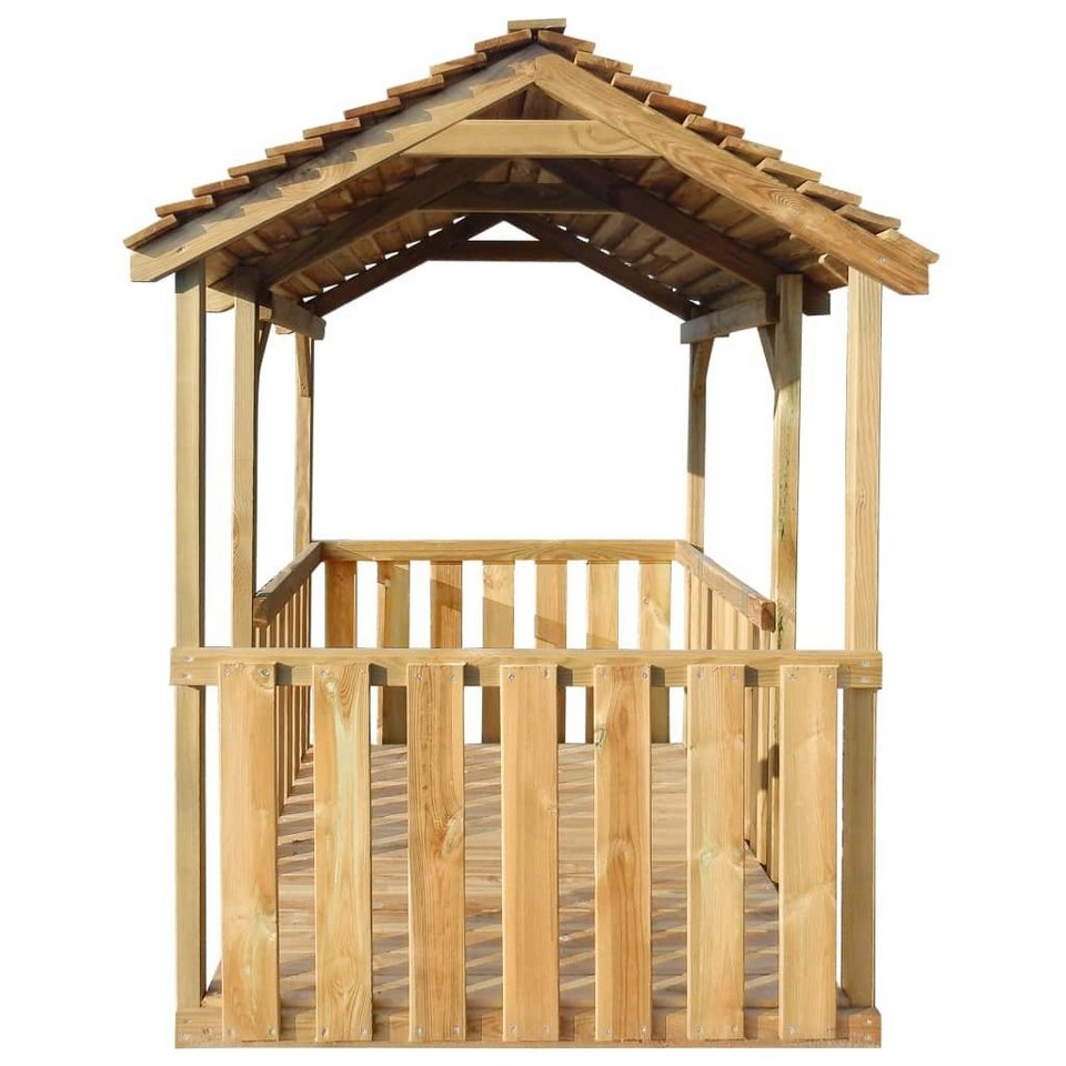 vidaXL Spielhaus Kinderspielhaus Outdoor Pavillon Spielhaus 122,5160163 cm Kiefernholz