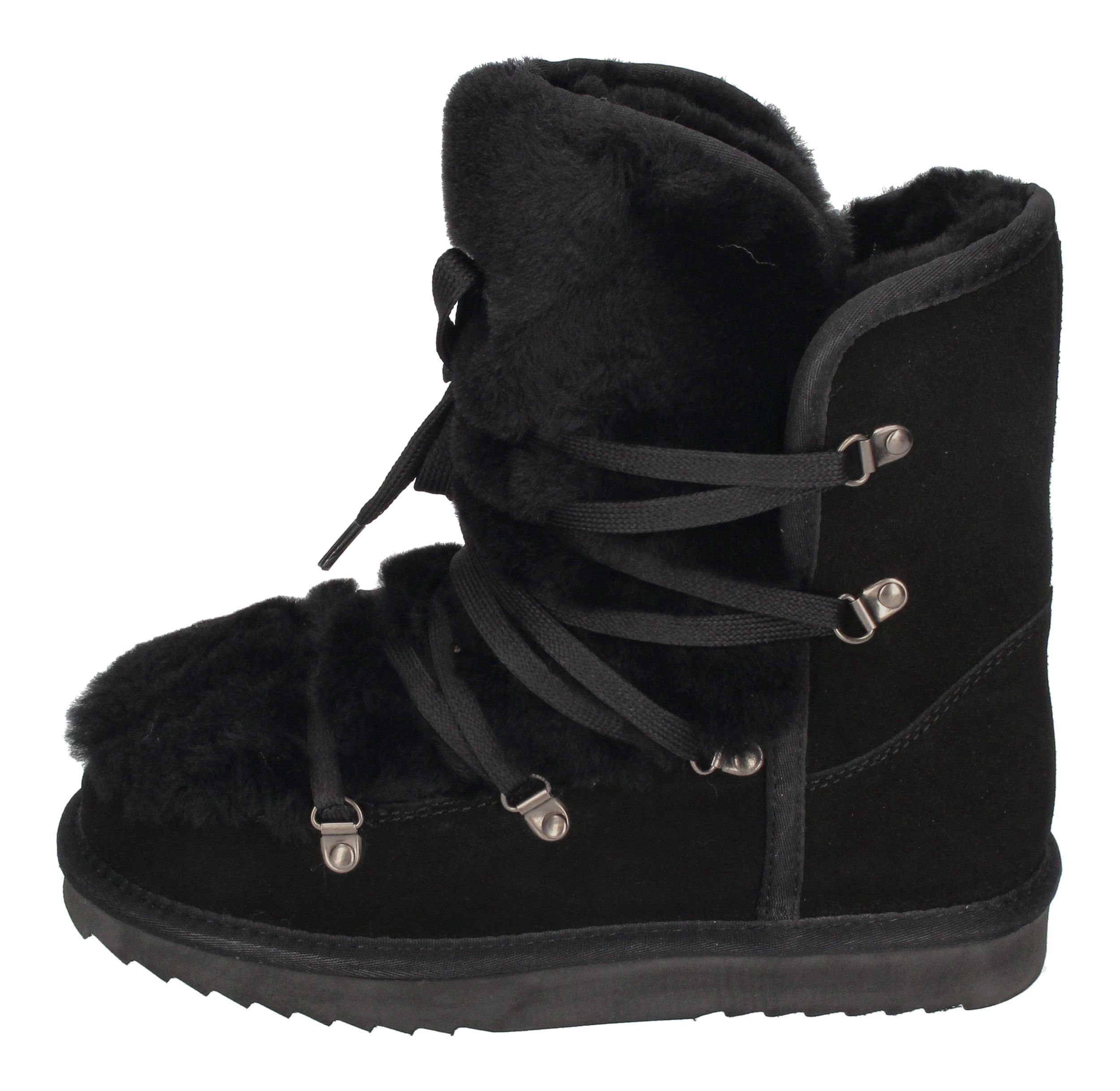 WARMBAT Moonbi Suede MBI3260-99 Winterboots Black günstig online kaufen