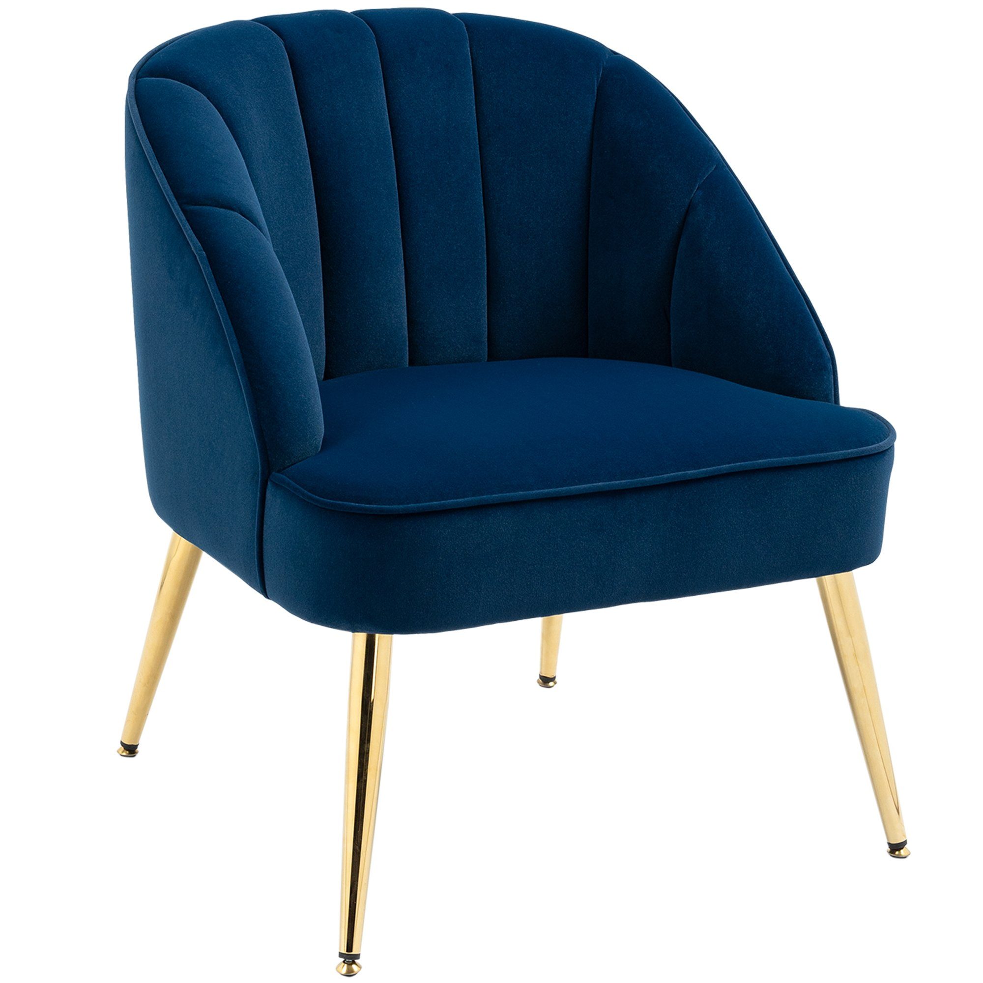 HOMCOM Relaxsessel Ohrensessel Sessel mit Stahlbeinen günstig online kaufen