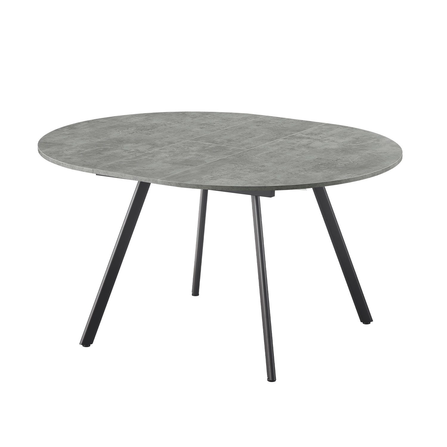 B&D home Esstisch TILL, Metallgestell schwarz oder weiß, ausziehbar 120-160 günstig online kaufen