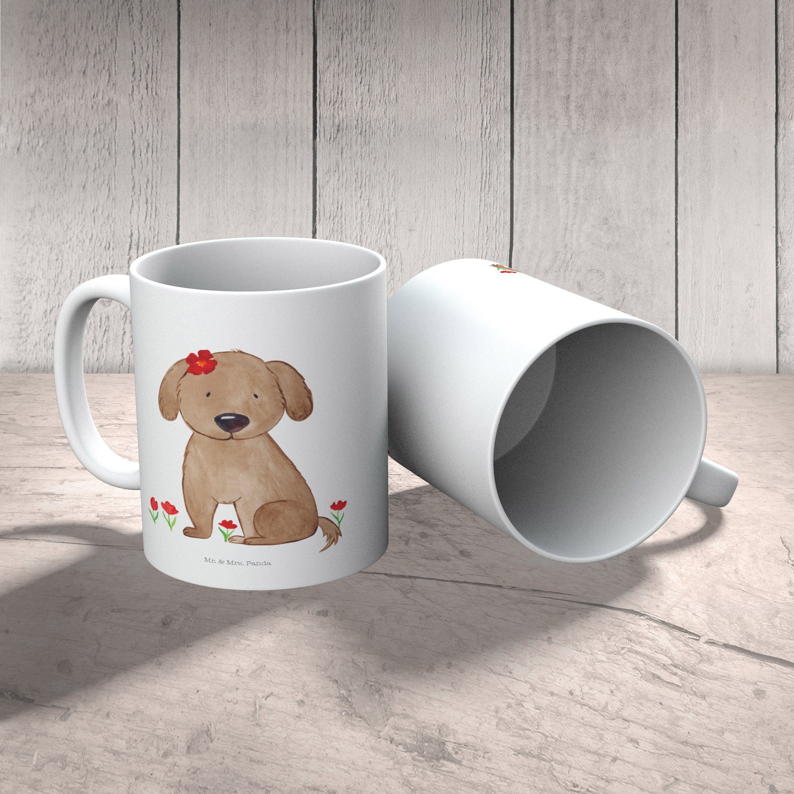Ta, Mrs. Mr. Hund - Panda Tasse, Weiß Kinderbecher & Hundebesitzer, Hundedame Geschenk, - Kunststoff Kunststoff