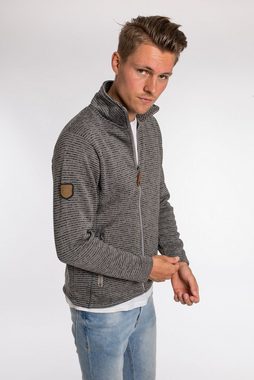 DEPROC Active Strickfleecejacke LACEWOOD MEN Kontrastreissverschluss